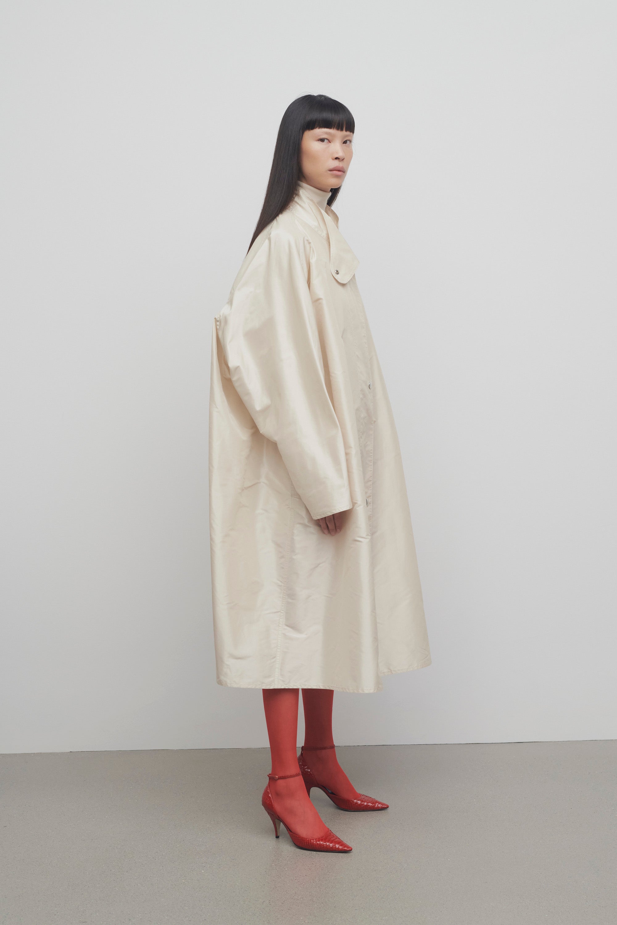 Julie Coat in Silk、mySite、aoinhome