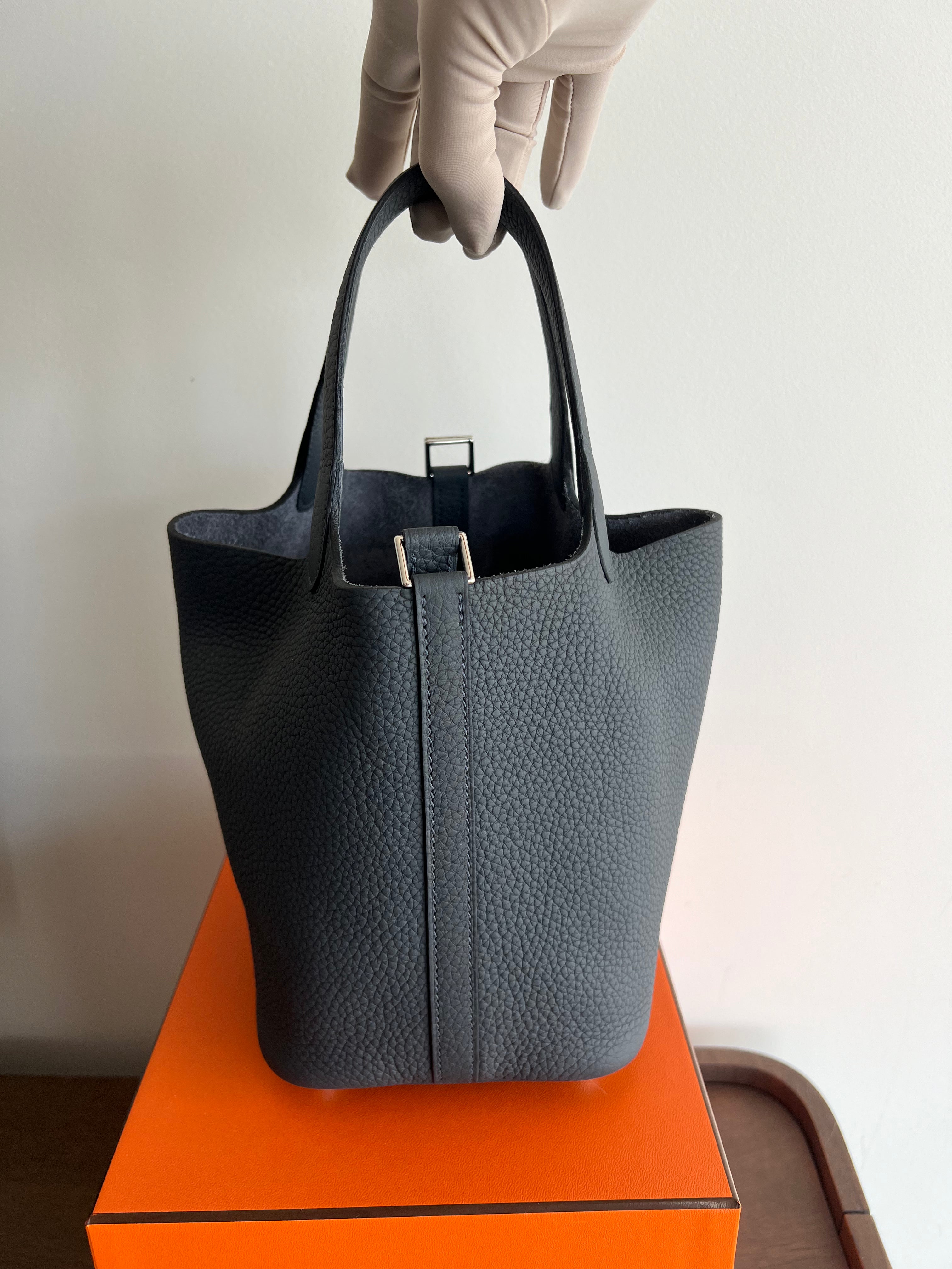 Hermès Picotin 18cm Gris Misty Clemence PHW、mySite、garminoutage.com