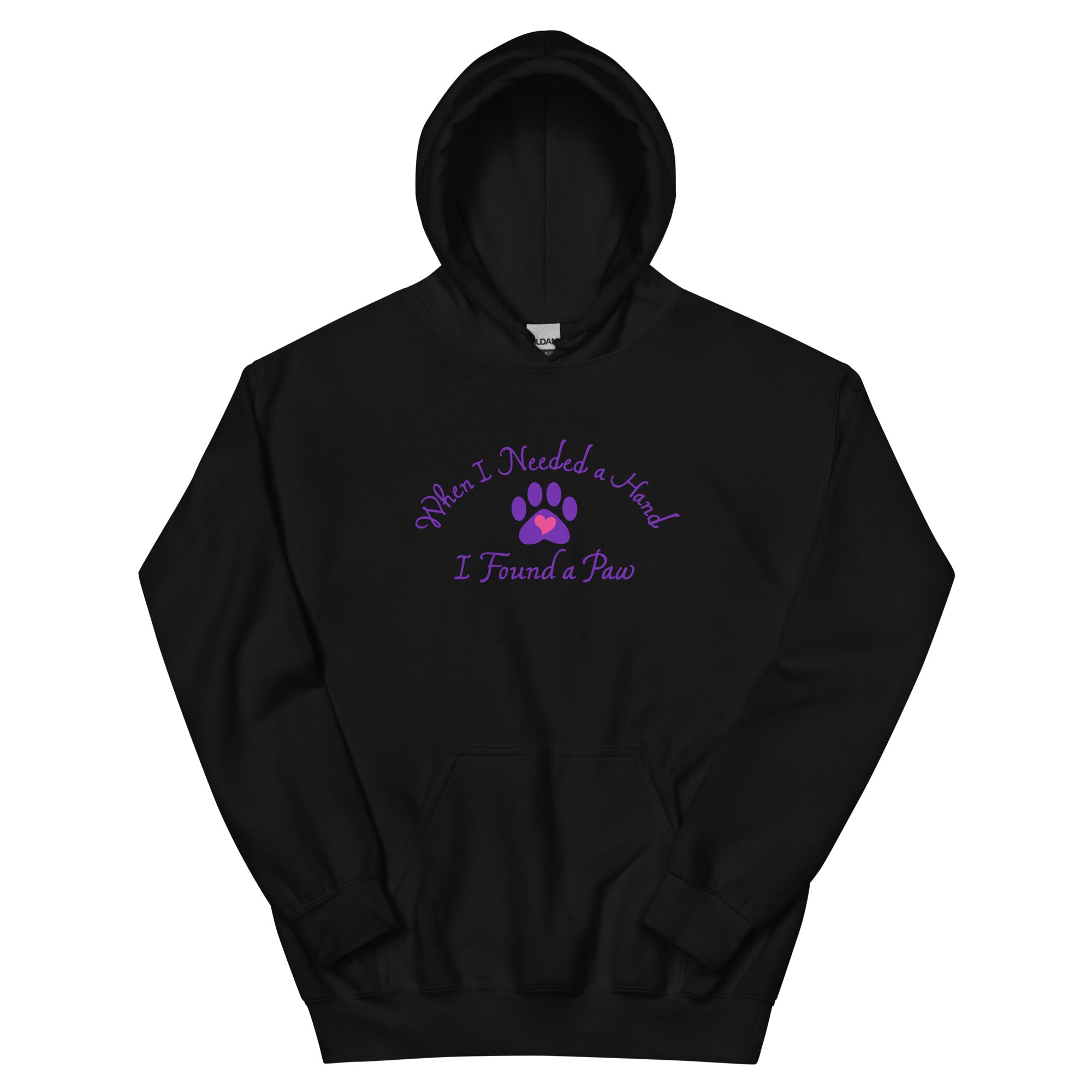When I Needed a Hand I Found A Paw Hoodie、mySite、camillekostekn