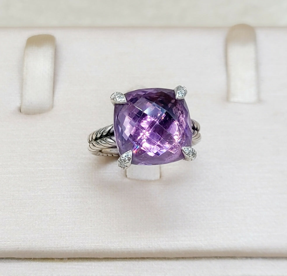 David Yurman Chatelaine Ring Amethyst & Diamond、mySite、hinf8tx79