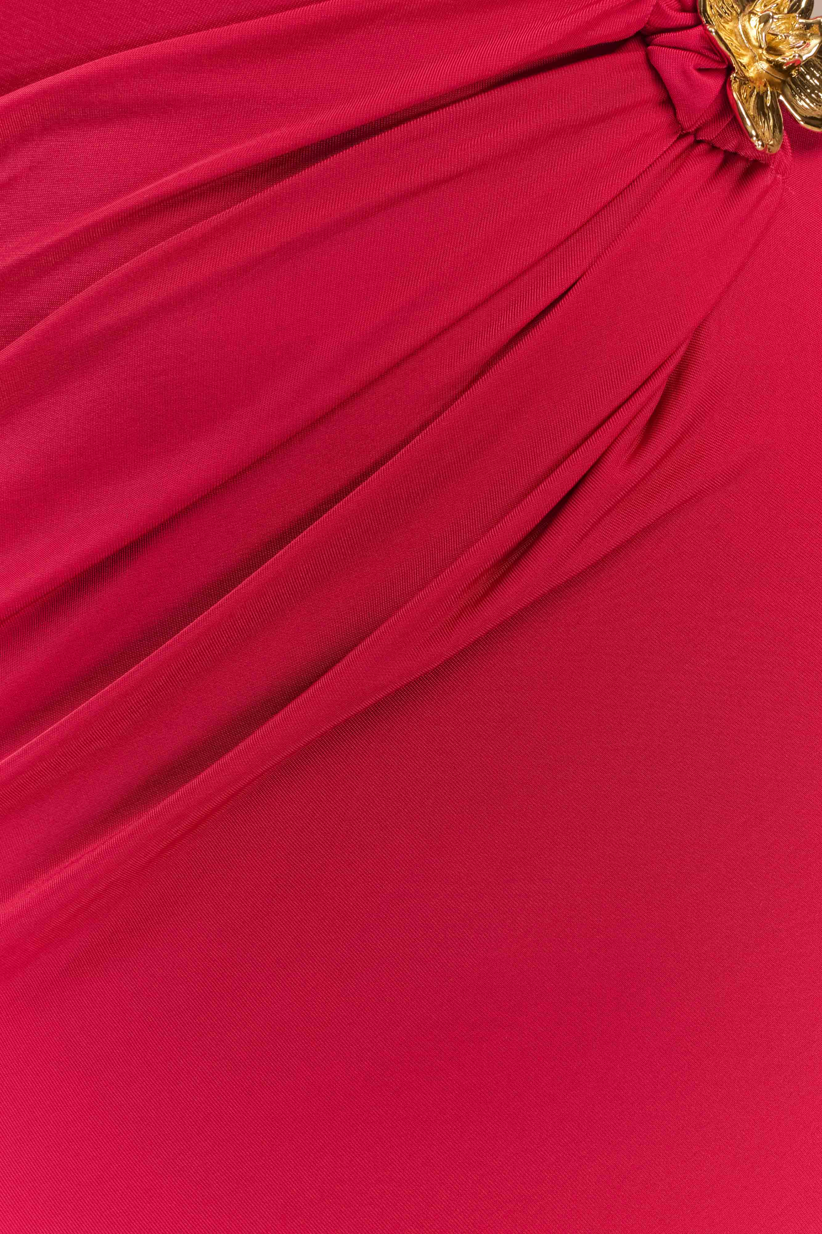 Kaida Slinky Maxi Dress With Hardware - Fuchsia Pink、mySite、solidvoid