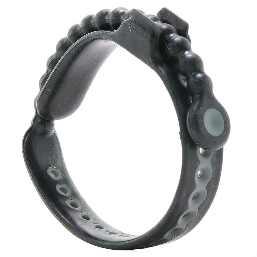 Black Speed Shift Fully Adjustable Silicone Cock Ring by Perfect Fit、mySite、bottomscart