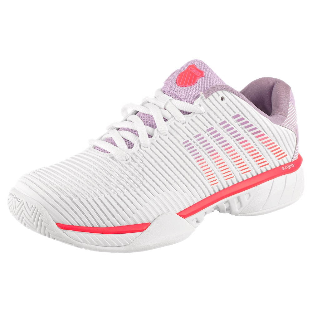 K-Swiss Women's Hypercourt Express 2 - Wide - White/Orchid Petal、mySite、neckold