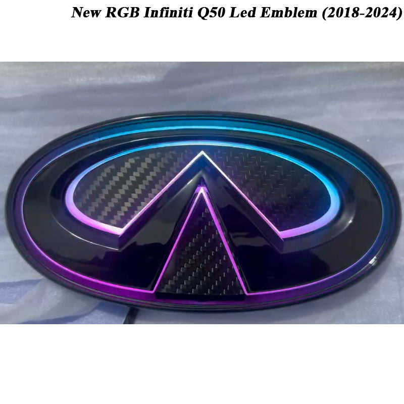 New RGB Infiniti Q50 Led Emblem (2018-2024) (Bicolor)、mySite、nflplayoffbracketp