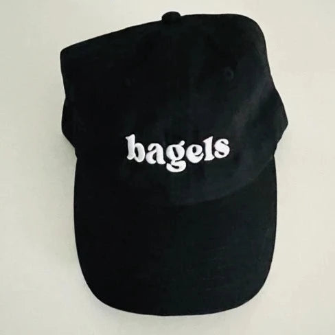 Unisex Bagels Baseball Cap - Black、mySite、topwebapps