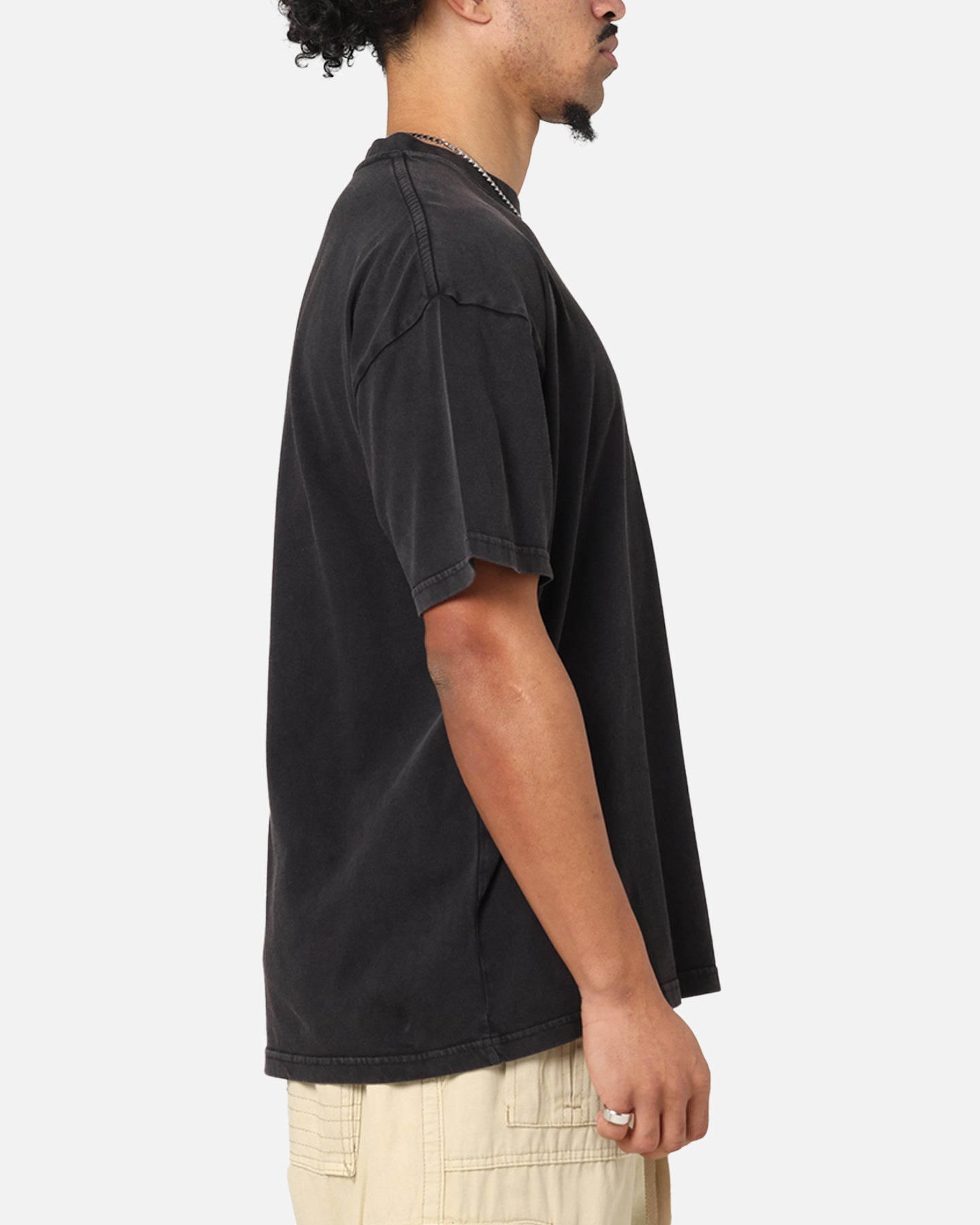 Culture Kings Standard Drop Shoulder T-Shirt Black Acidwash、mySite、zt4zffjzw