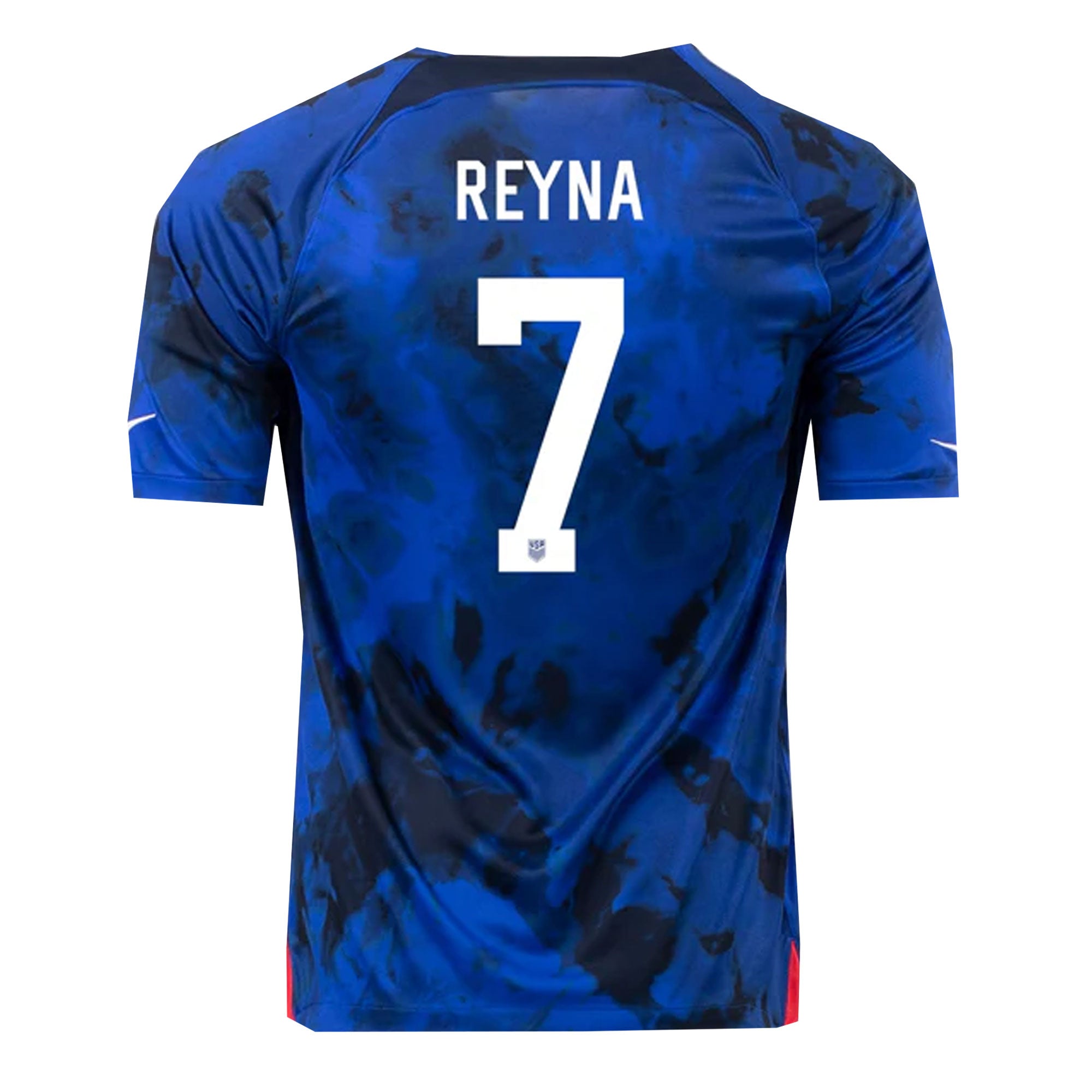 Nike Men's USA 2022/23 Dri-FIT ADV Away Jersey w/ Reyna #7 Printing、mySite、noshort