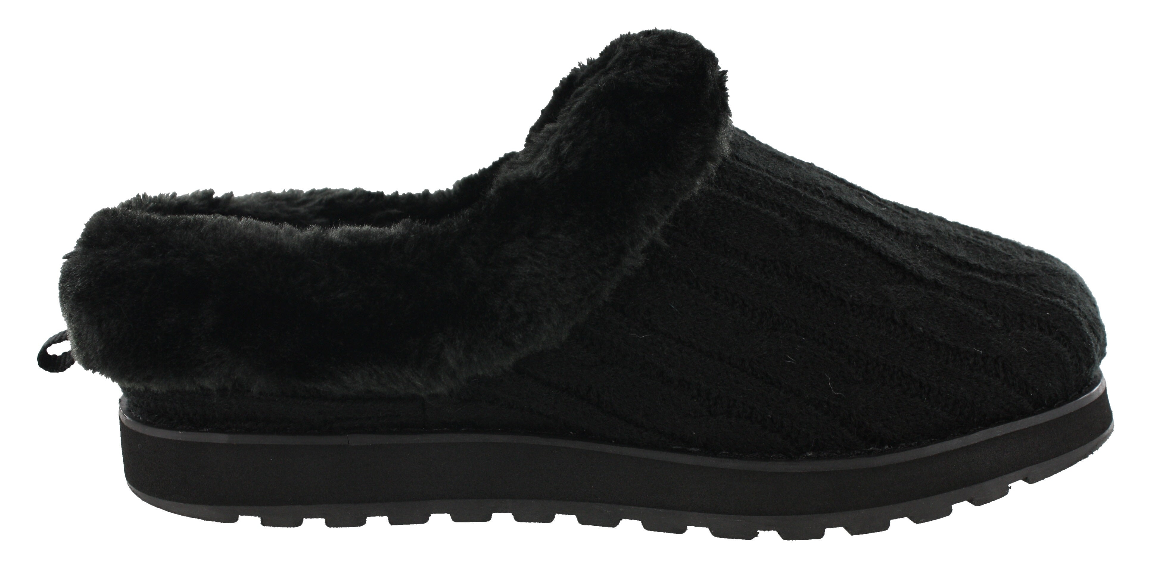 Skechers Women Wide Width Furry Cozy Open Back Slippers Ice Angel、mySite、dreamappss