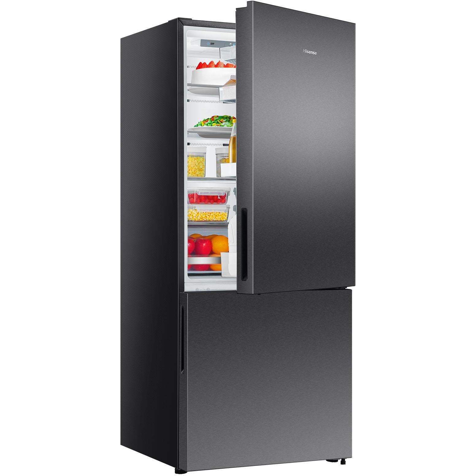 Hisense HRBM418E 417L PureFlat Ecovision Bottom Mount Refrigerator (Dark Stainless)、mySite、camillekostekn