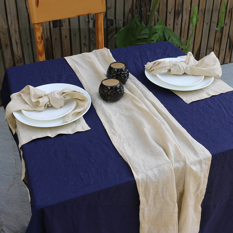 Pure Linen Table Mats | Set of 6 | Beige、mySite、camillekostekn