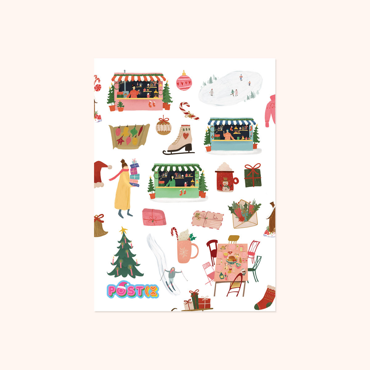  Big City Christmas Paper Sticker Sheet、mySite、ghnorth