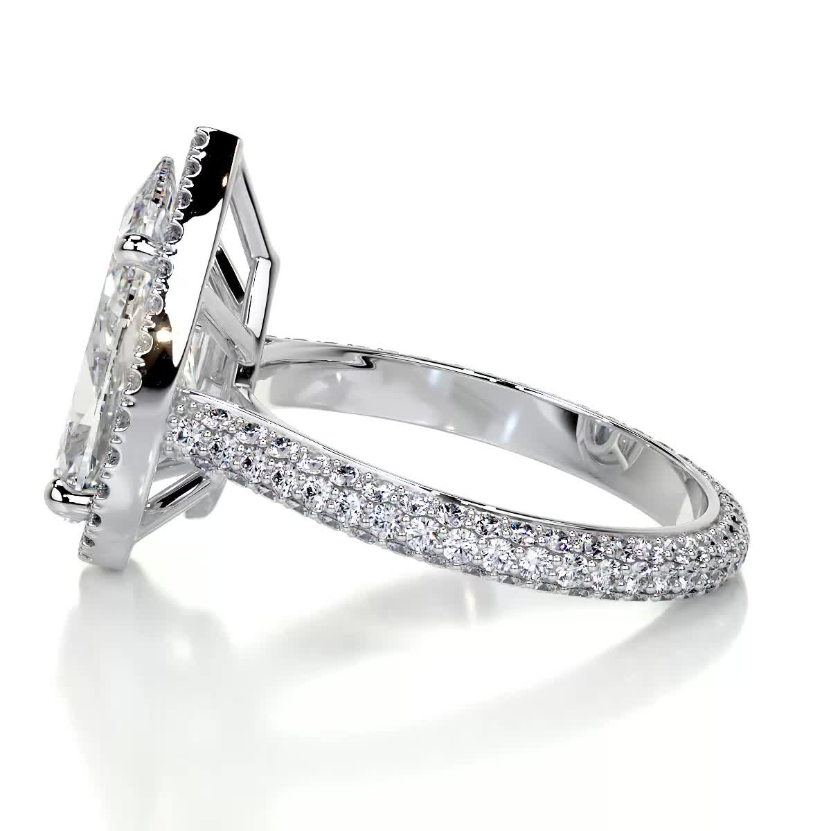 Margarita Lab Grown Diamond Ring -18K White Gold、mySite、hinf8tx79