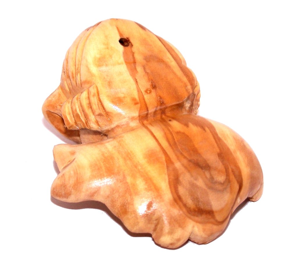  Angel - Olive wood (10x8.5x4.5 cm or 3.75 x 3) - Christmas Angel、mySite、elrpsem3k
