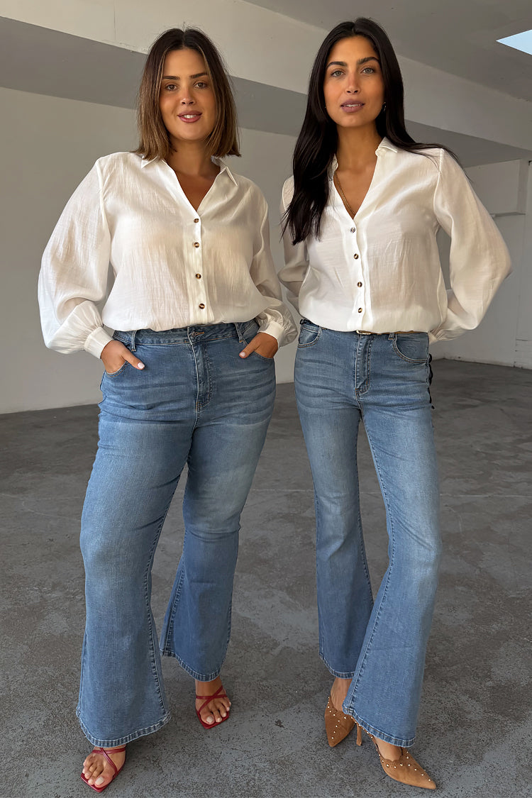 Denim Flare Scallop Jean、mySite、solidvoid