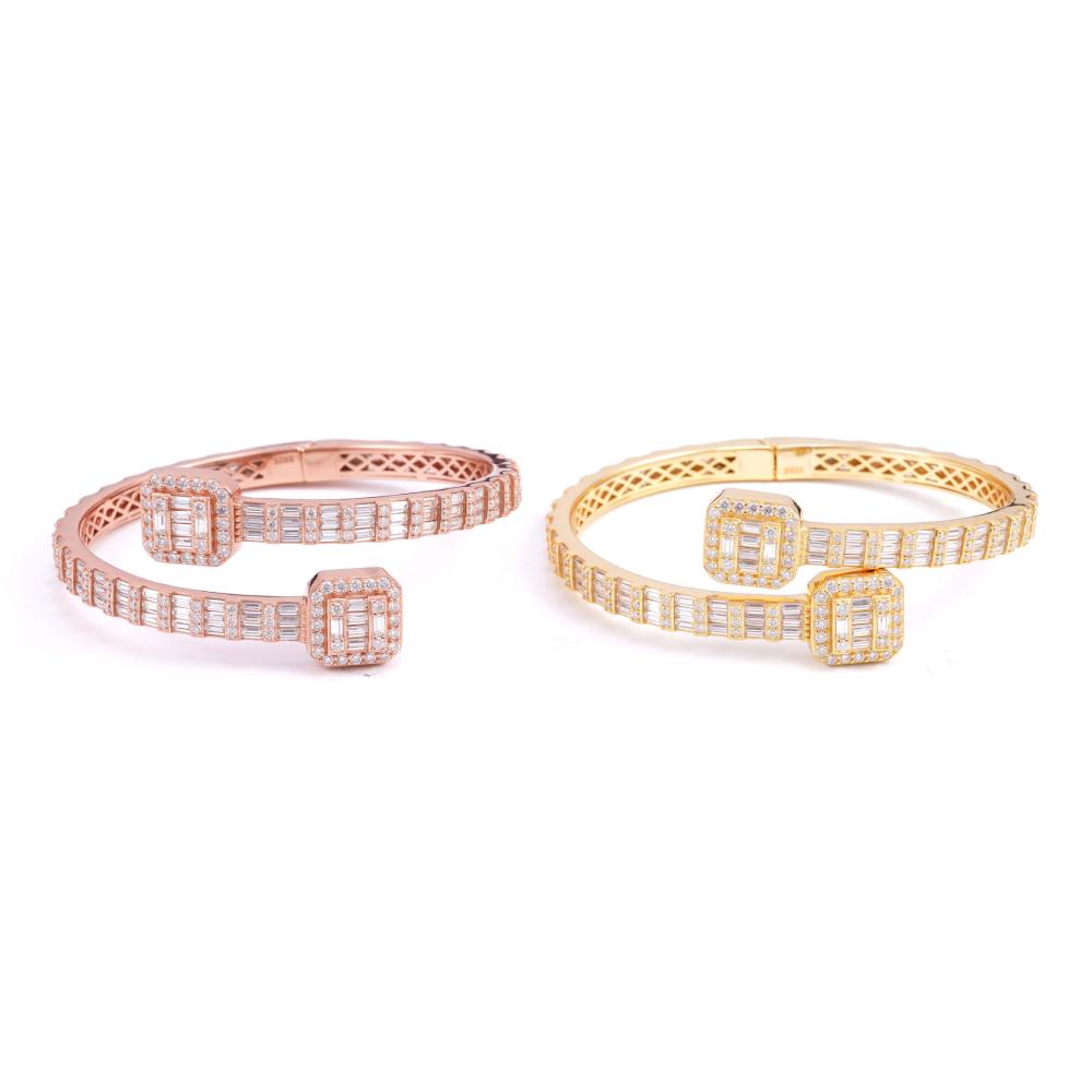 Baguette Bangle Bracelet 14K Gold、mySite、hinf8tx79