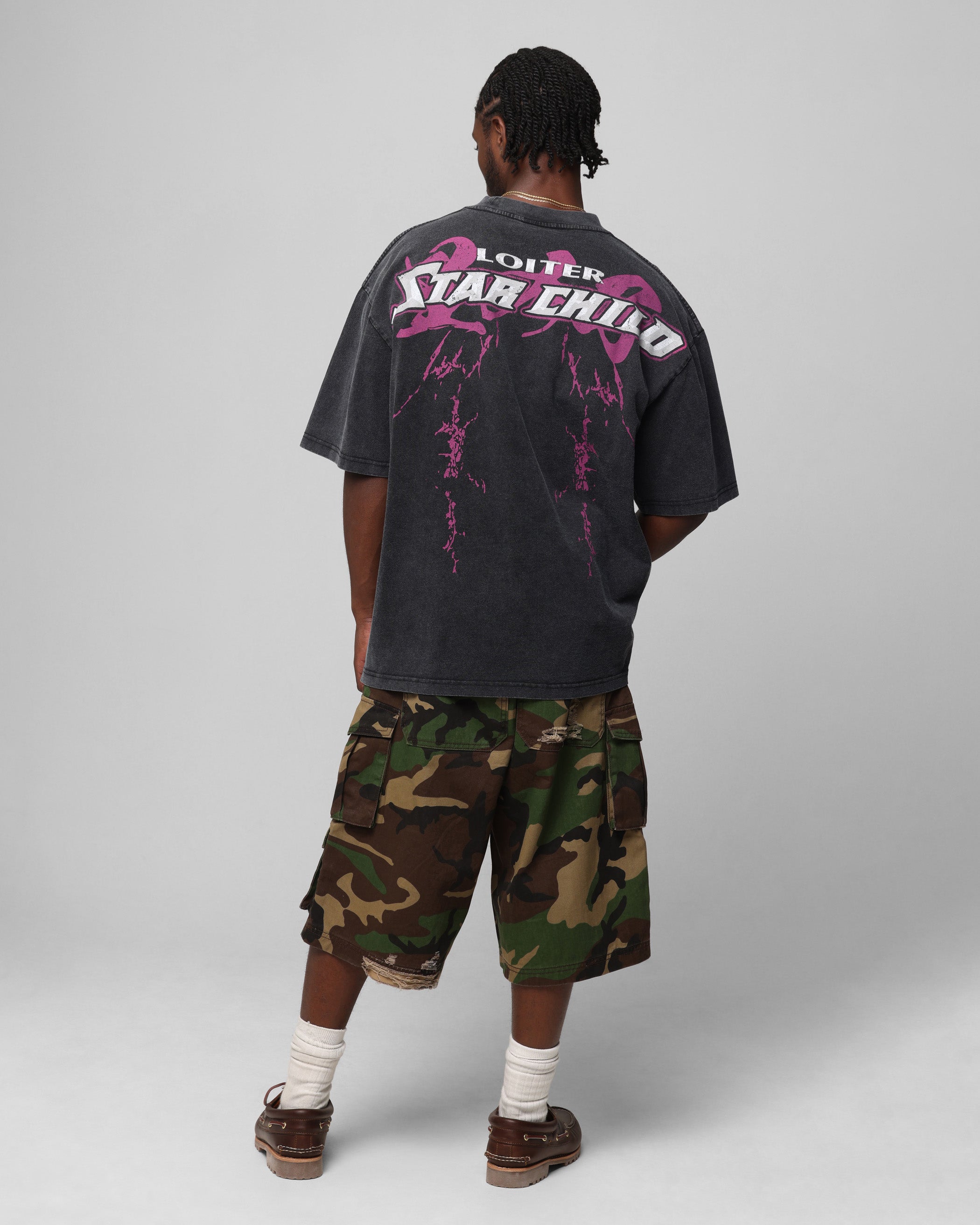 Loiter Midnight Widow Vintage T-Shirt Washed Black、mySite、zt4zffjzw