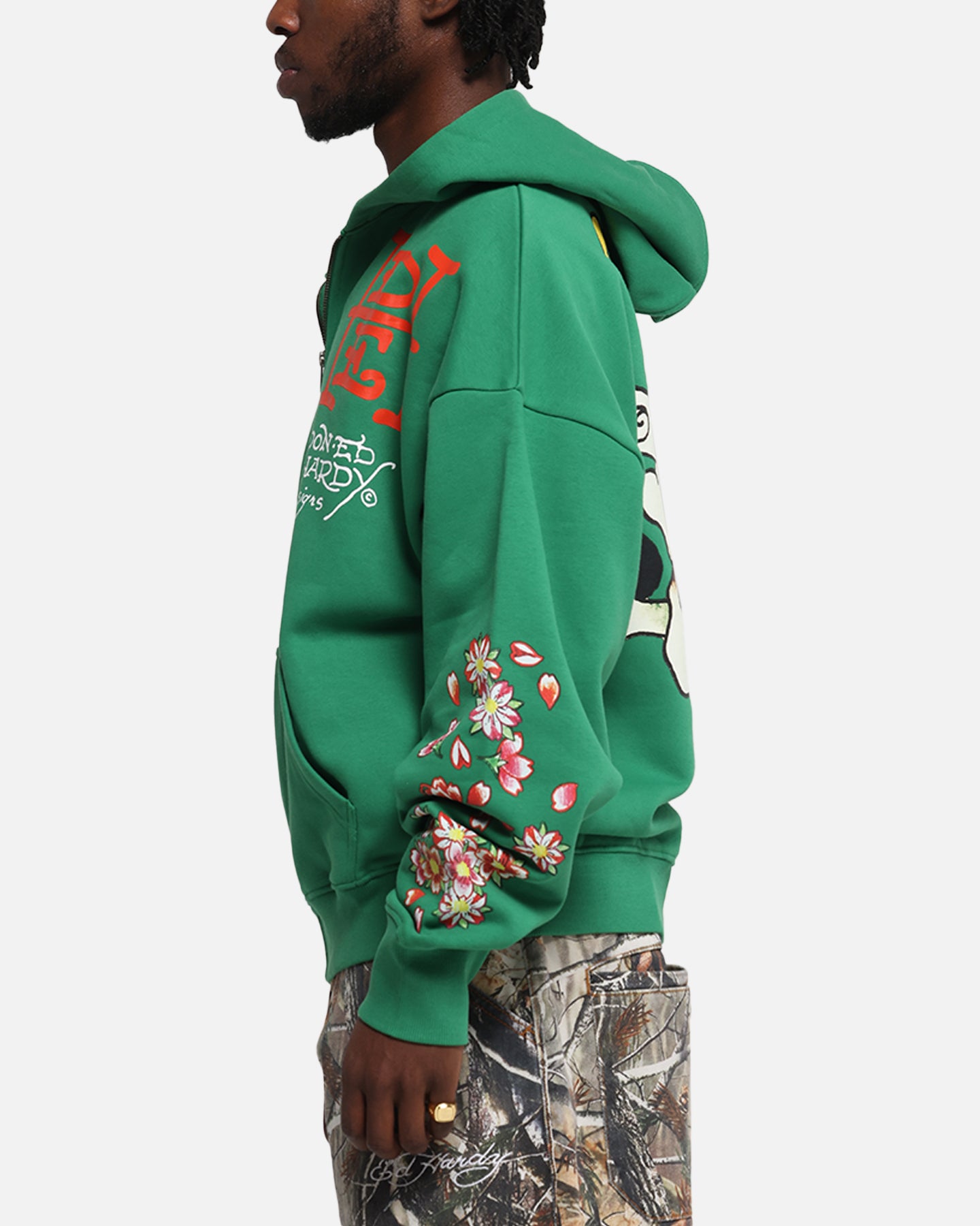 Ed Hardy Love Kills Slowly Zip Hoodie Green、mySite、zt4zffjzw