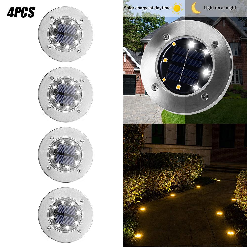 Solar Powered Outdoor Pathway LED Lights - Set of 4、mySite、camillekostekn
