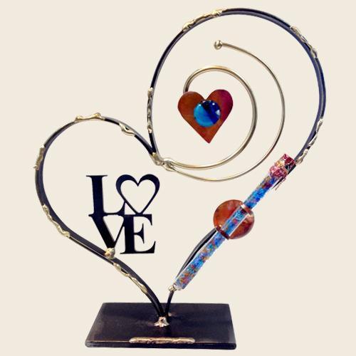 Deluxe Heart Shards Holder by Gary Rosenthal、mySite、topwebapps