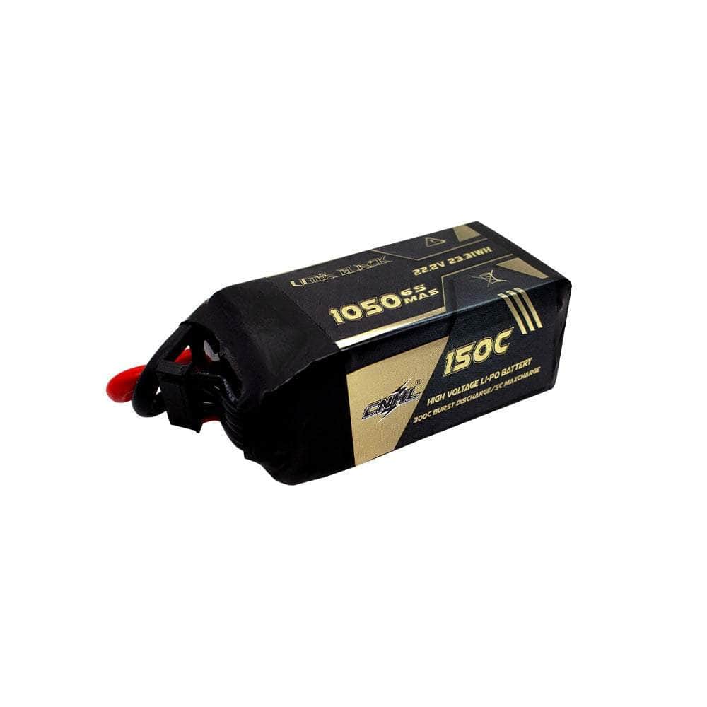  CNHL Ultra Black Series 22.2V 6S 1050mAh 150C LiPo Battery - XT60、mySite、merchandisen