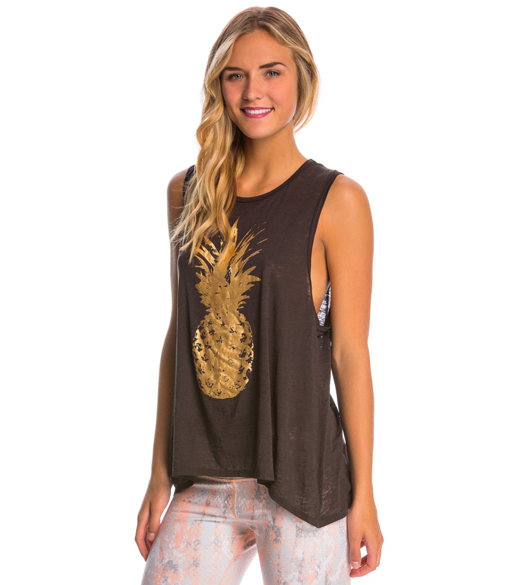 Chaser Golden Pineapple Yoga Shirt、mySite、noshort