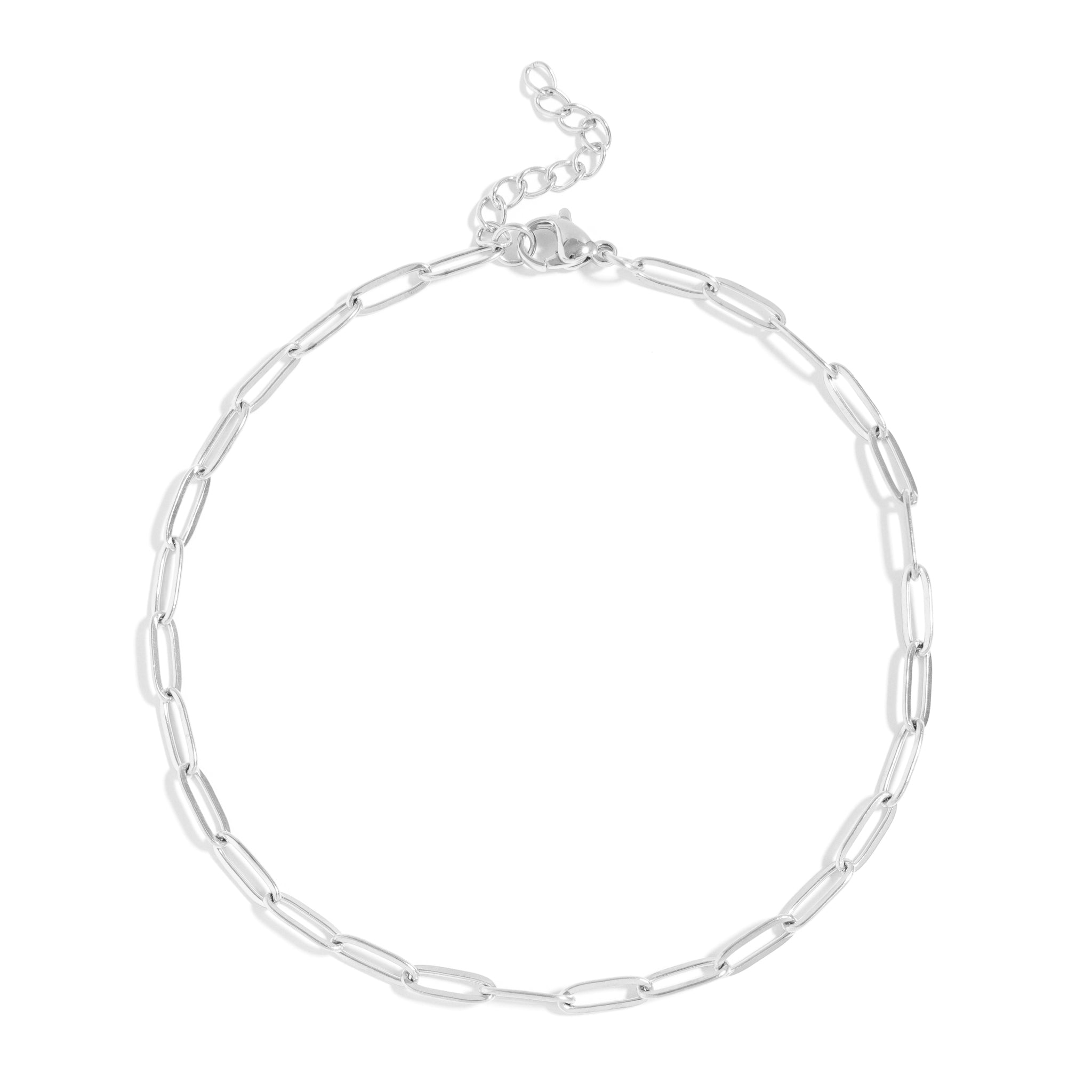 18K Gold PVD Stainless Steel Paperclip Anklet / SBB0325、mySite、dreamappss