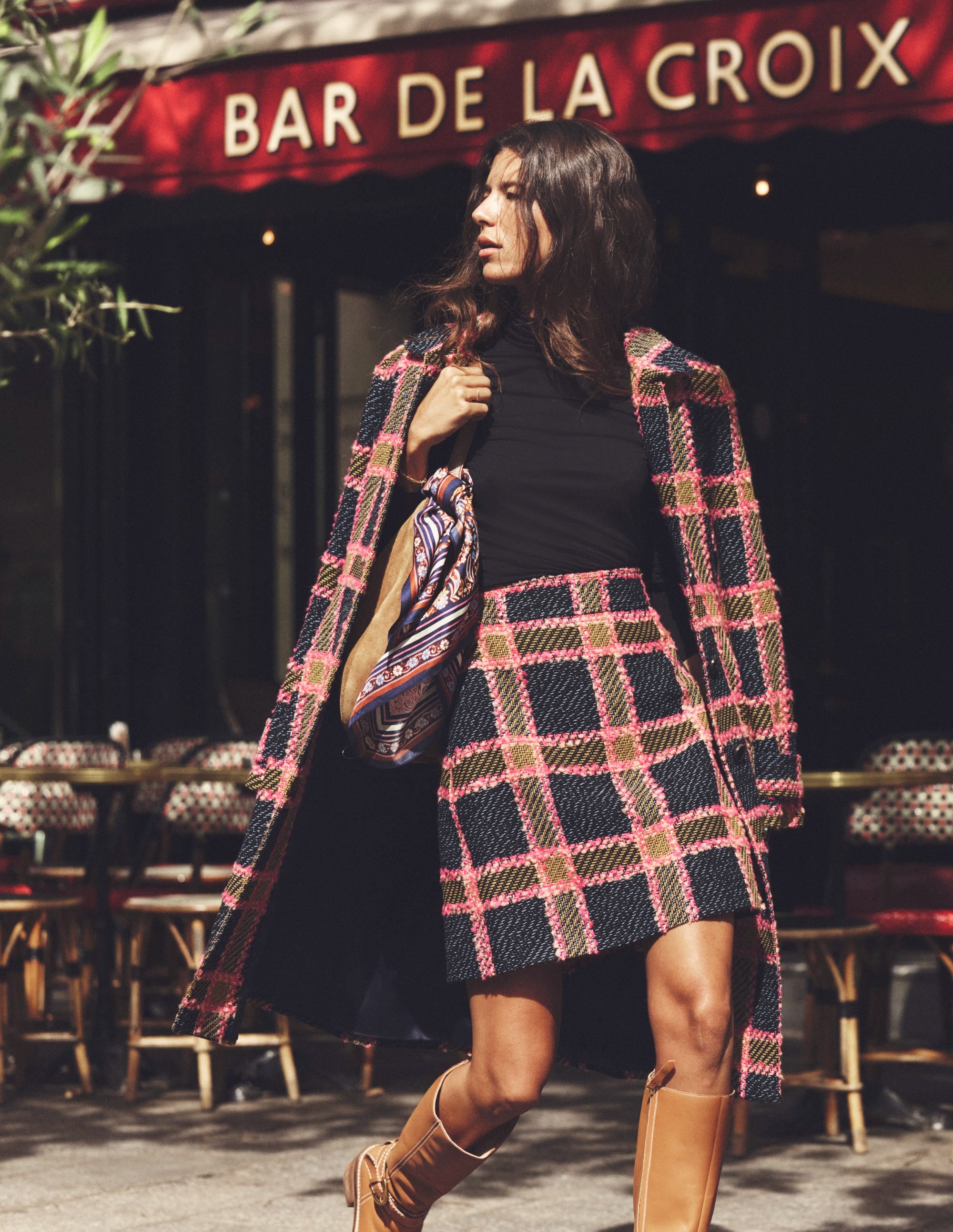  Estella Check Skirt-Pink and Navy Check、mySite、ashleygrahame