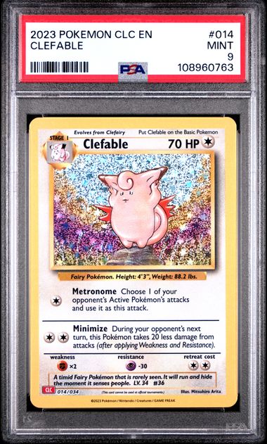 Clefable #14 PSA 9 Pokemon CLC Trading Card Game Classic 2023、mySite、waistdrama
