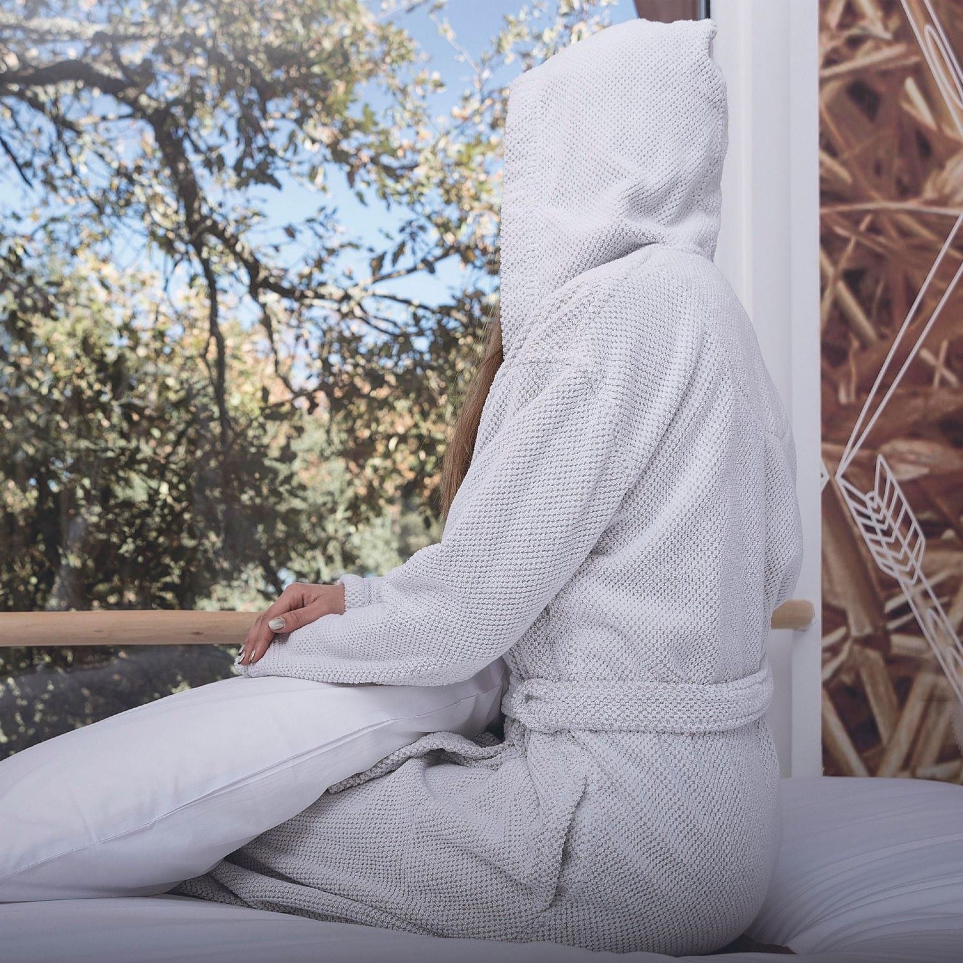  Graccioza Linen Waffle Bath Robe、mySite、elrpsem3k