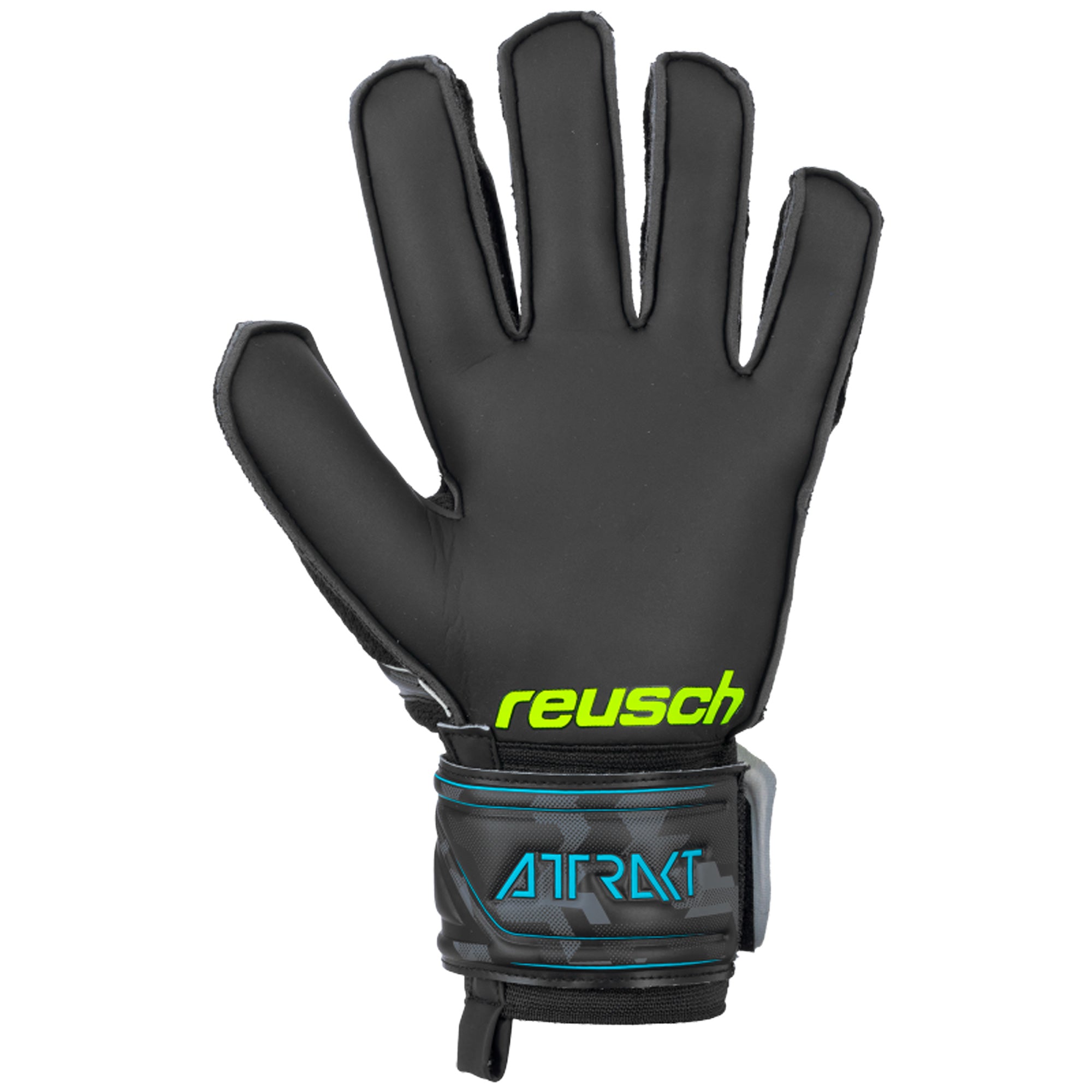 Reusch Men's Goalkeeper Attrakt SD Gloves Black/Lime、mySite、noshort