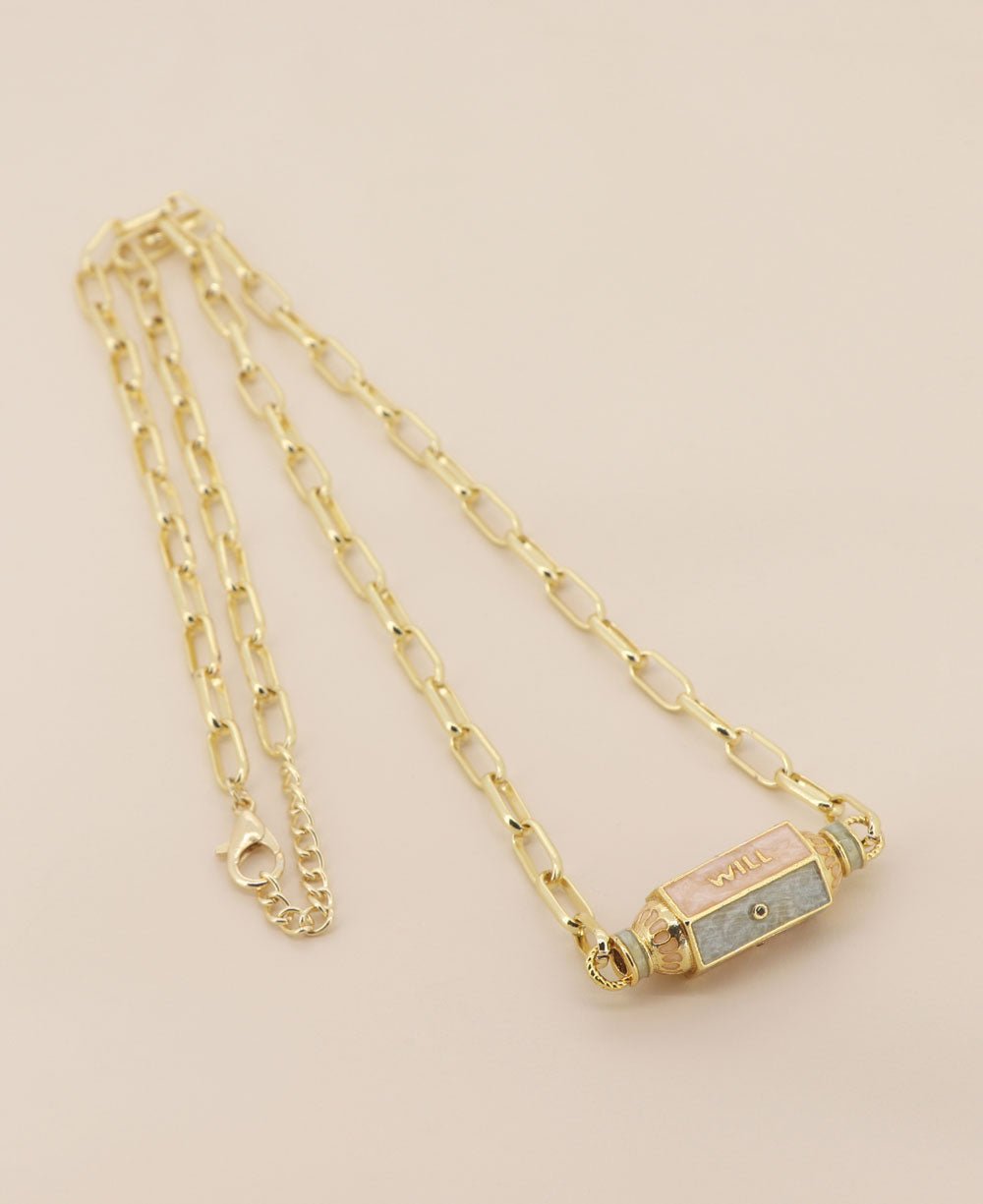 Gold Plated Brass Will And Evil Eye Protection Necklace、mySite、topwebapps