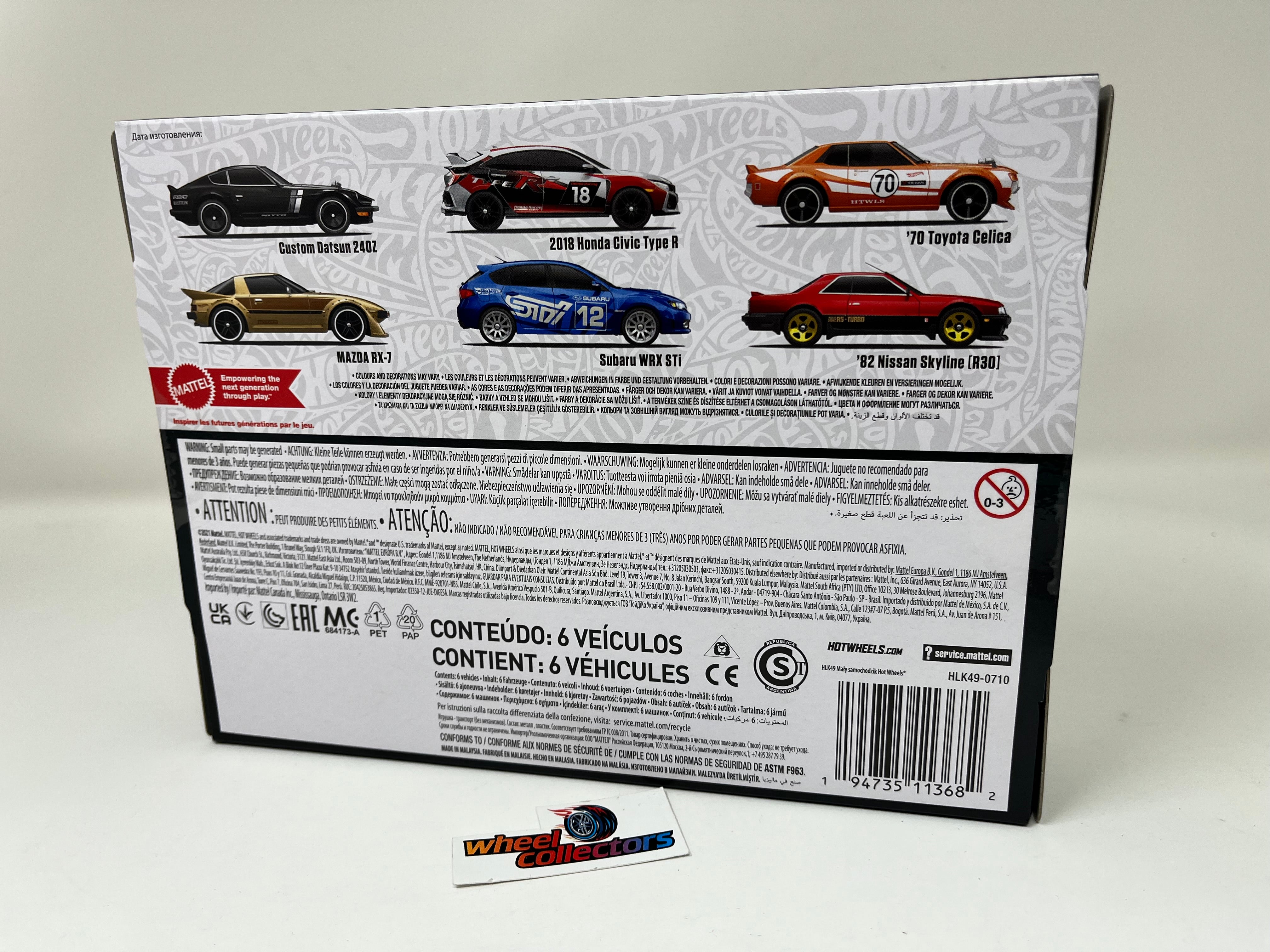 6 Pack IMPORT Cars * 2022 Hot Wheels IMPORT Cars Case E、mySite、hgirdovlk