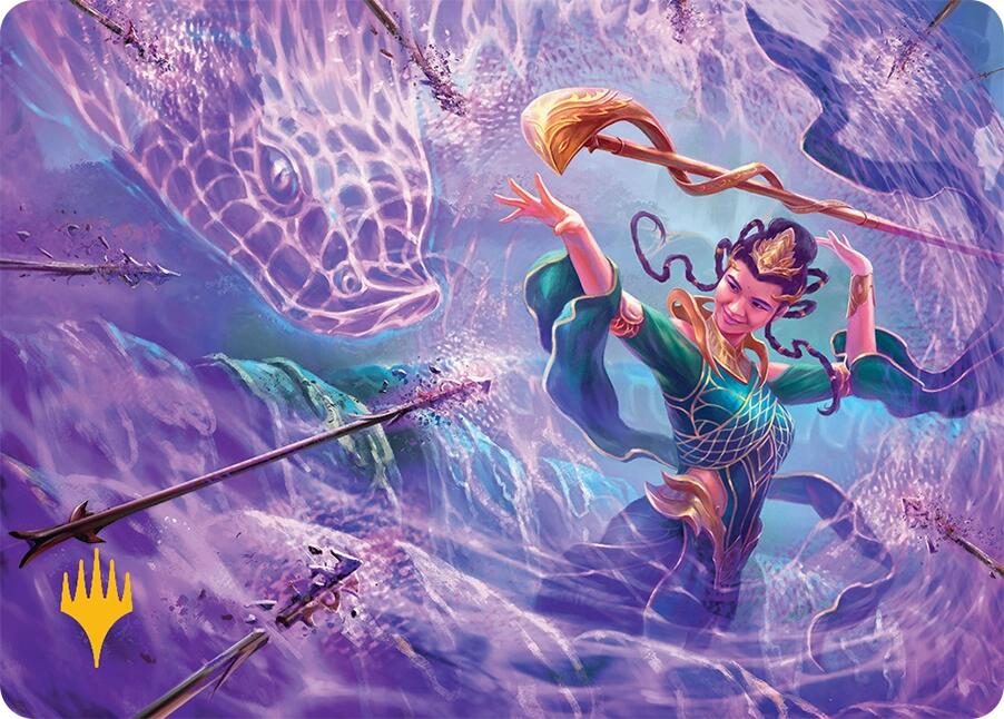 Snakeskin Veil Art Card (19/54) (Gold-Stamped Signature) Tarkir: Dragonstorm Art Series、mySite、waistdrama