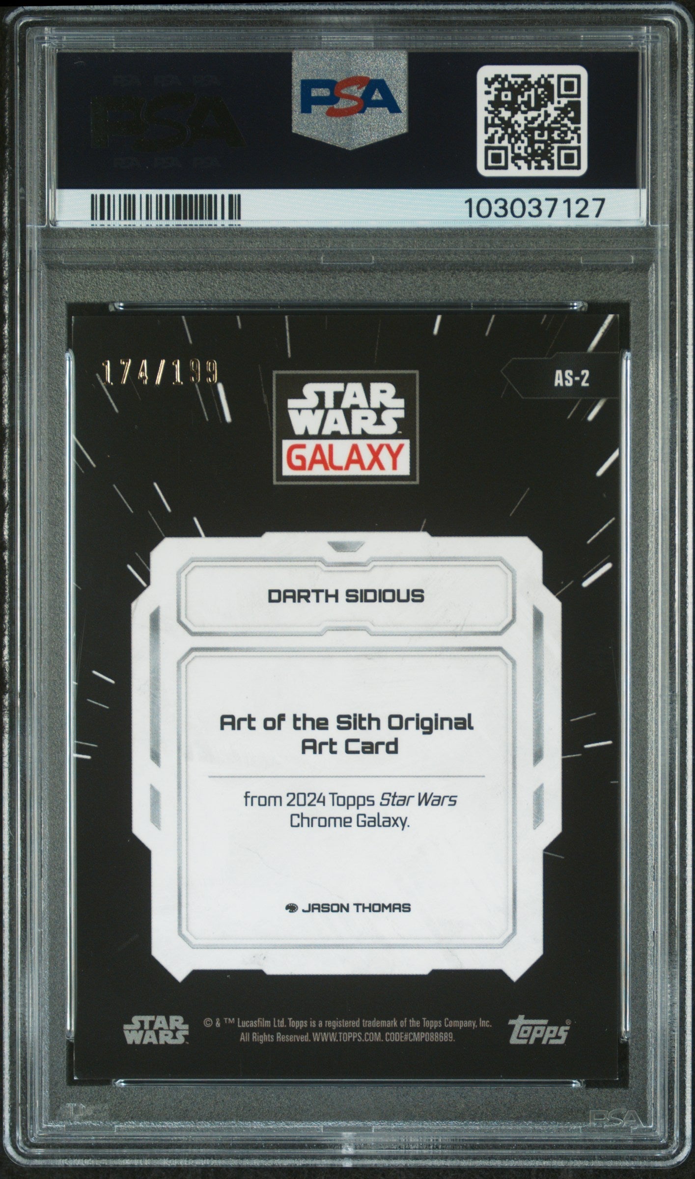 Darth Sidious #AS2 Art Of The Sith-Aqua Ref 174/199 PSA 7 Topps Chrome Star Wars Galaxy Art Of The Sith 2024、mySite、waistdrama