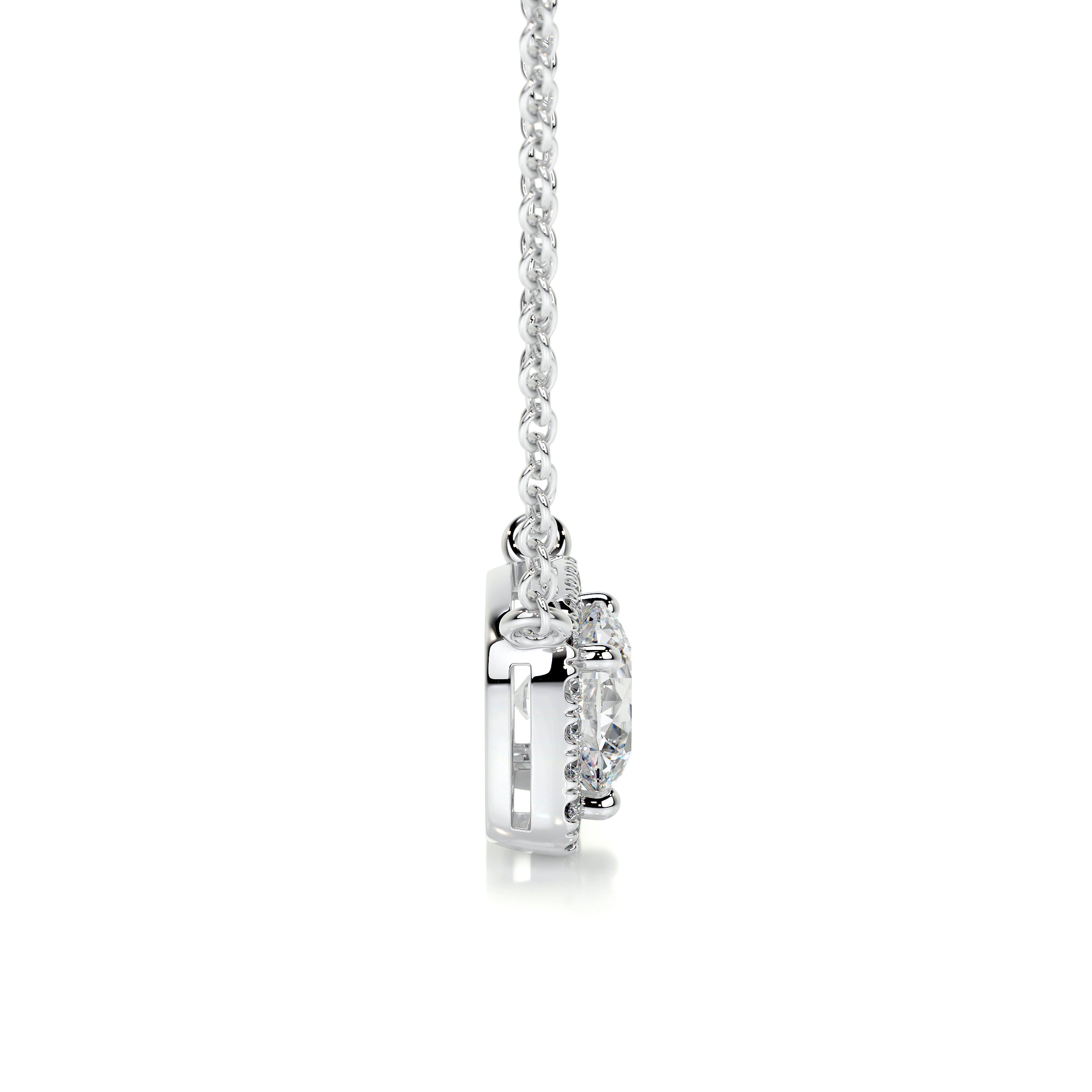 Claudia Lab Grown Diamond Pendant -18K White Gold、mySite、hinf8tx79