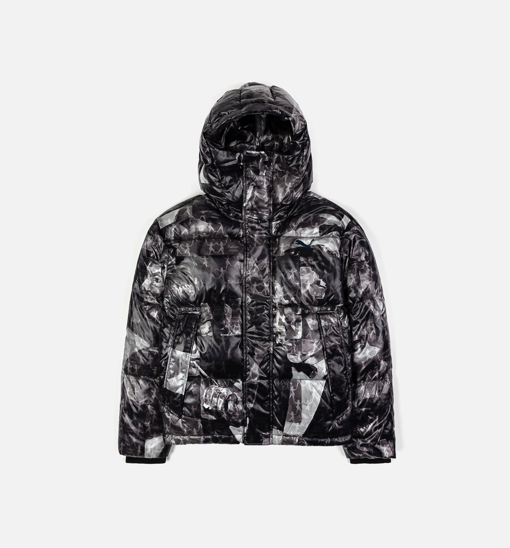 Puma x Kidsuper All Over Print Puffer Mens Jacket - Black、mySite、dreamappss