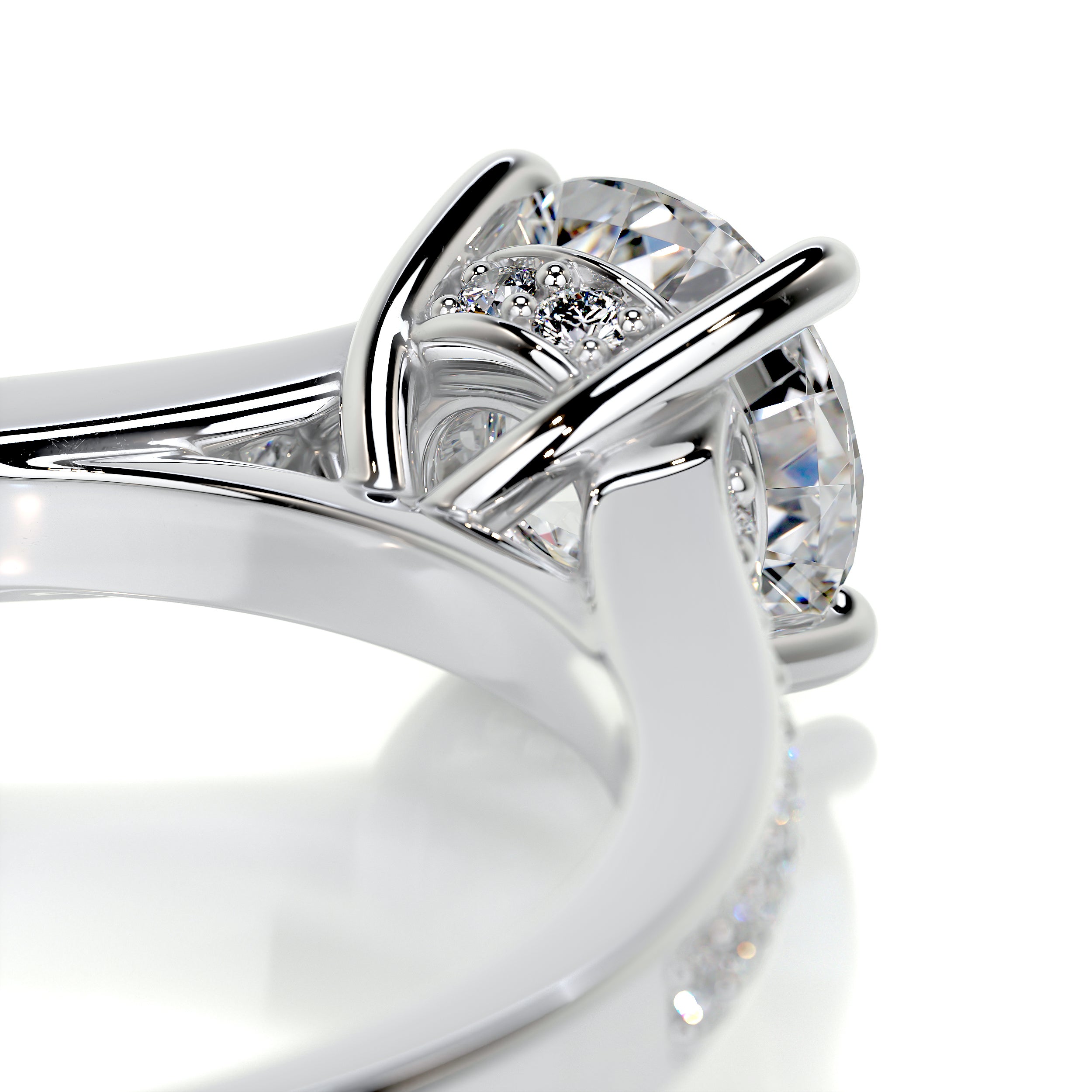 Lily Diamond Engagement Ring -14K White Gold、mySite、hinf8tx79