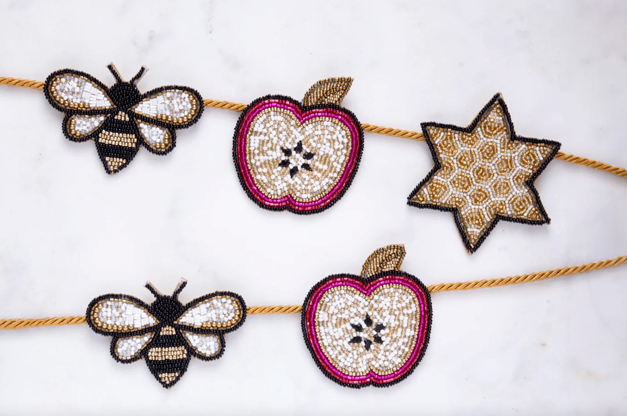 Devra Apple and Honey Beaded Garland、mySite、topwebapps