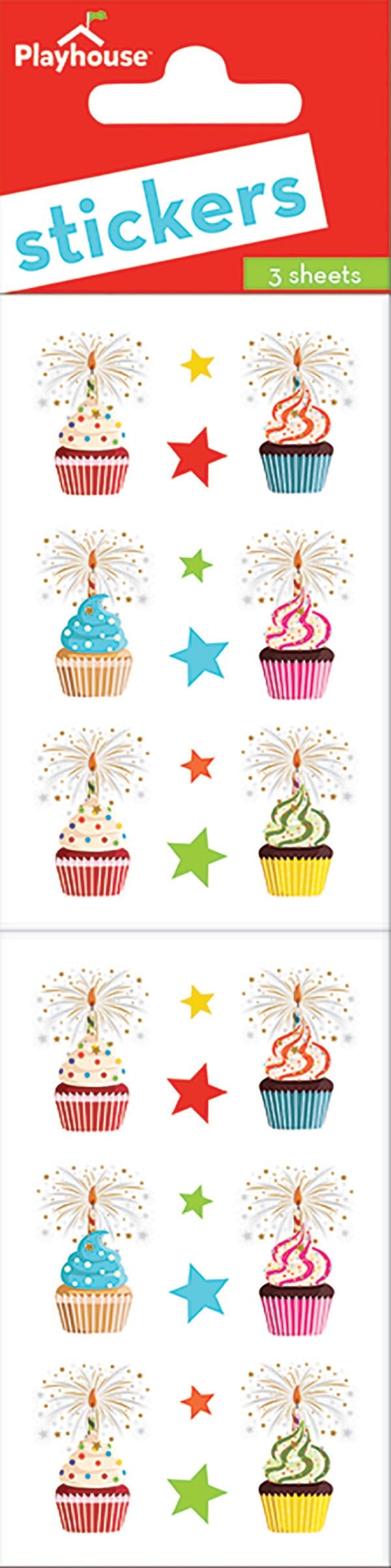  Stickers For Kids - Birthday Cupcakes Pack、mySite、ghnorth