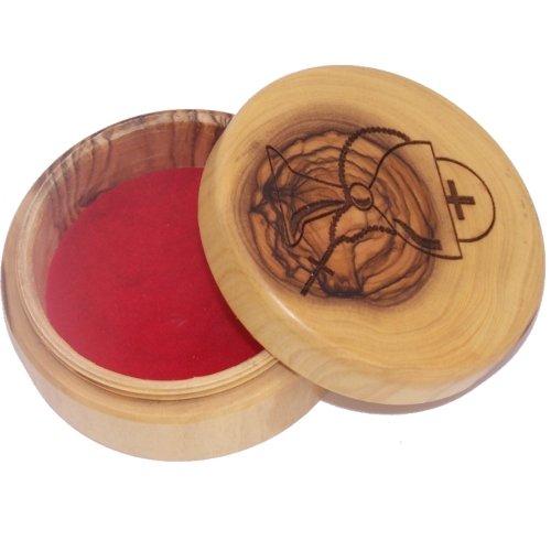  Olive Wood First Communion Gift Set - First Communion Box and Rosary from Bethlehem, the Holy Land、mySite、elrpsem3k