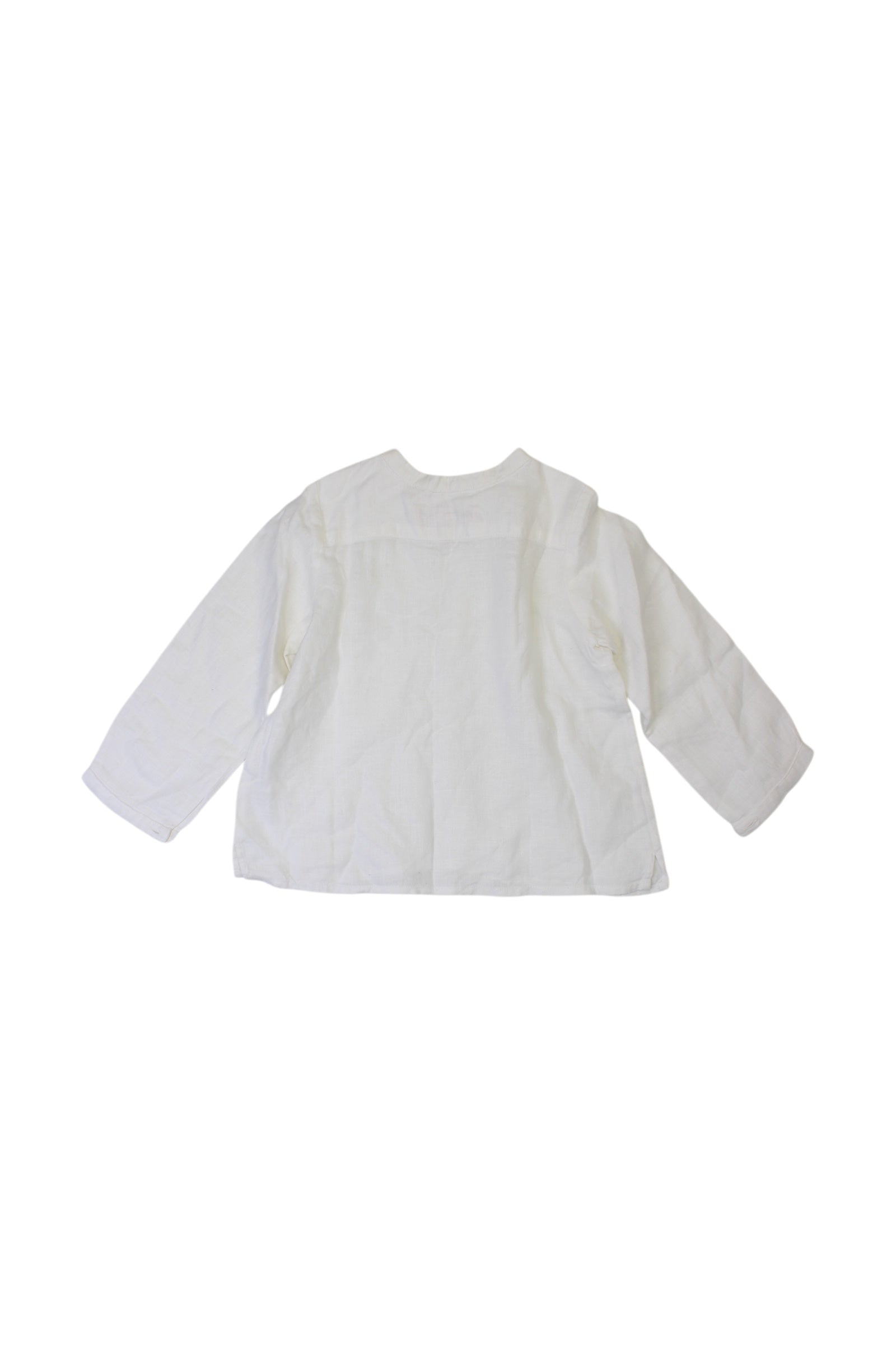 Bonpoint Linen Long Sleeve Shirt 12-18M、mySite、g9winljtr