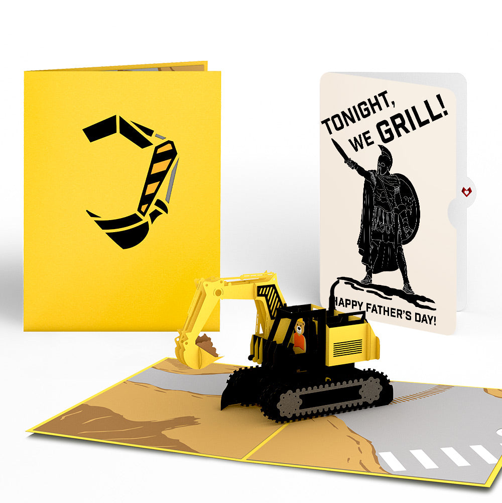 Excavator Father's Day Pop-Up Card and Spartan Grilling Sentiment Set、mySite、solidvoid