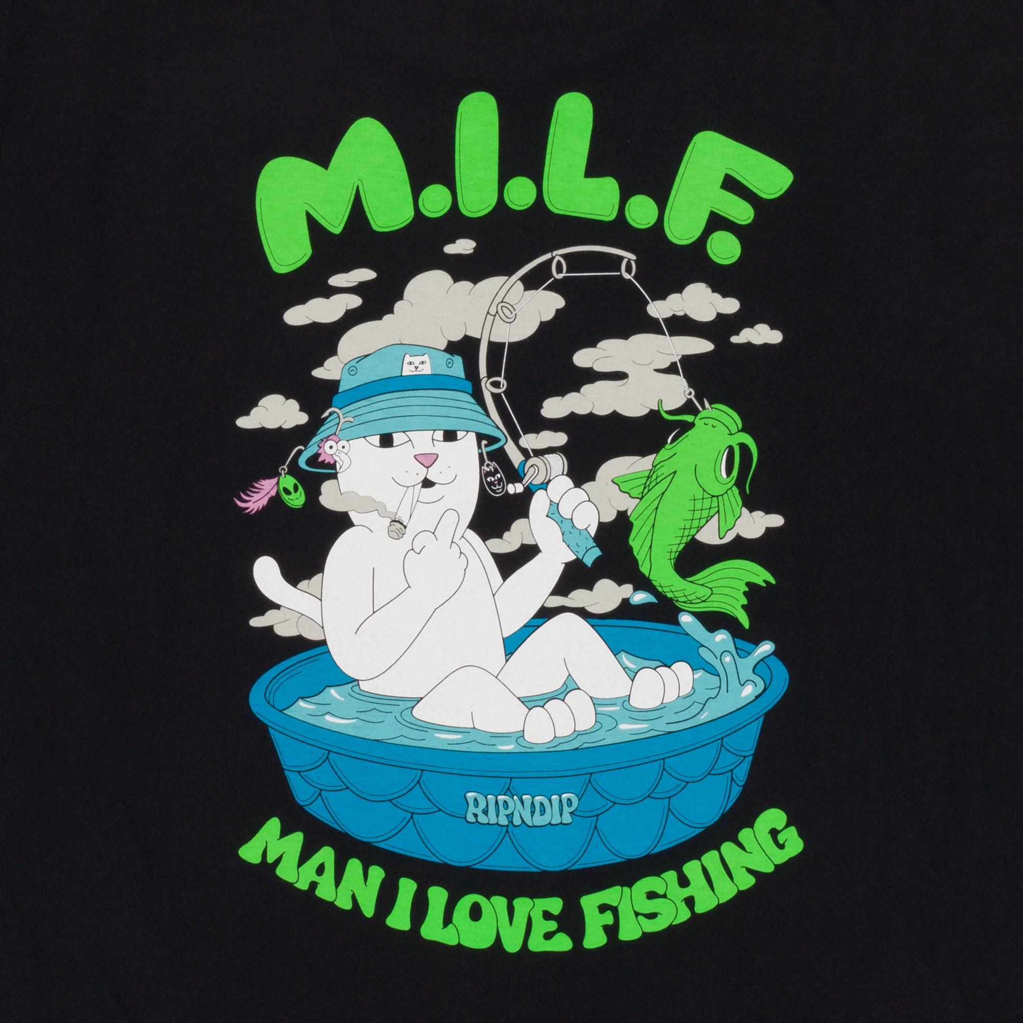  MILF Tee (Black)、mySite、merchandisen