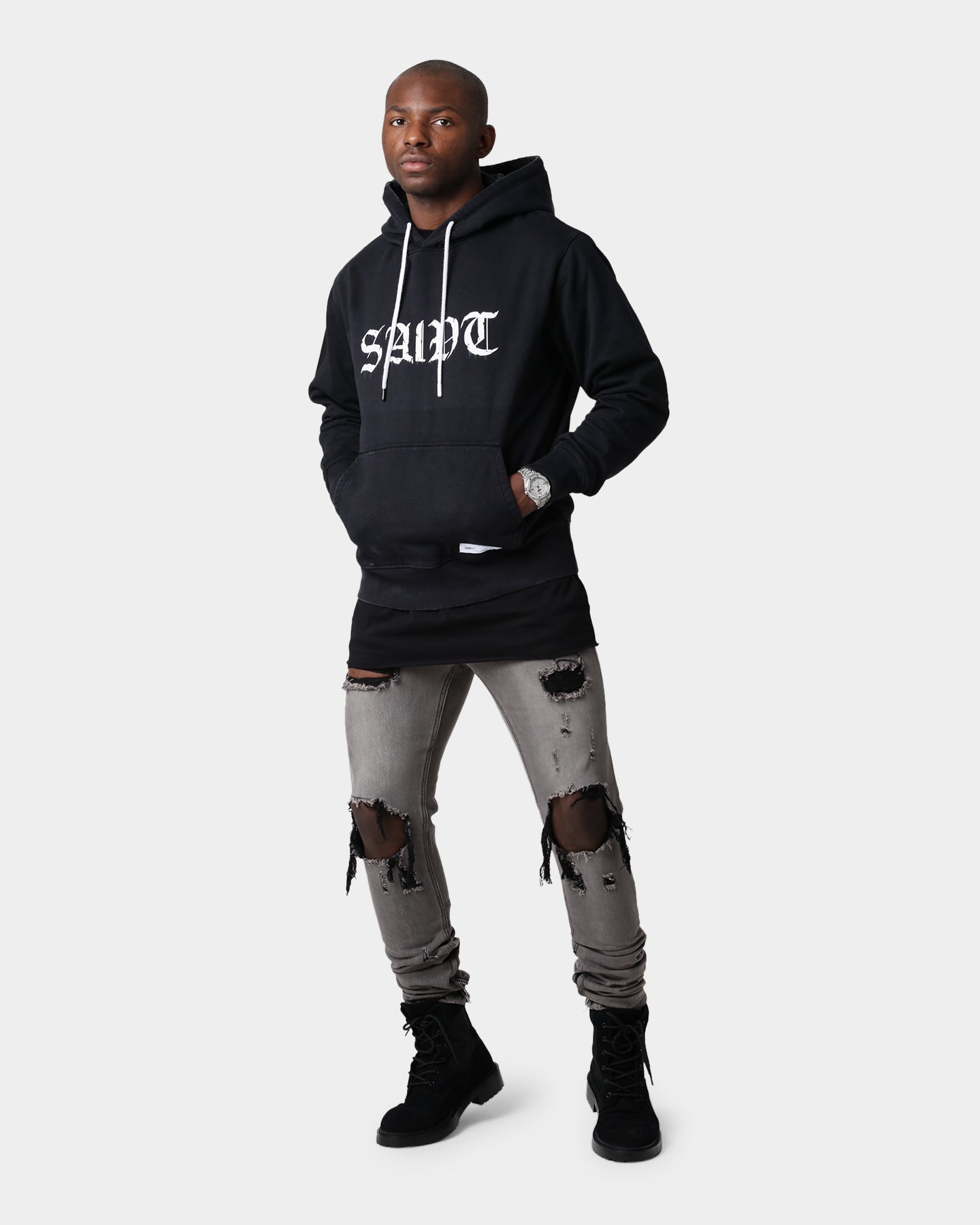 Saint Morta Destroyer Distressed Jeans Vintage Grey、mySite、zt4zffjzw