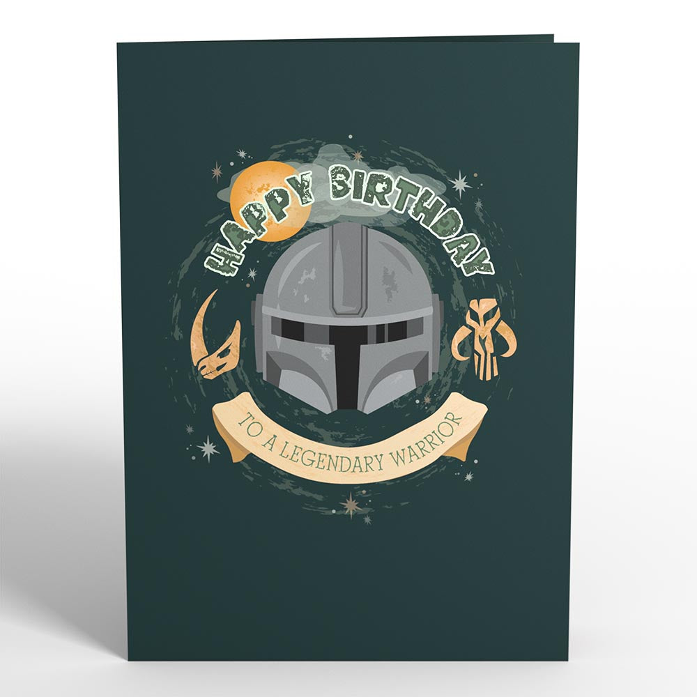 Star Wars™ The Mandalorian™ Legendary Warrior Birthday Pop-Up Card、mySite、solidvoid
