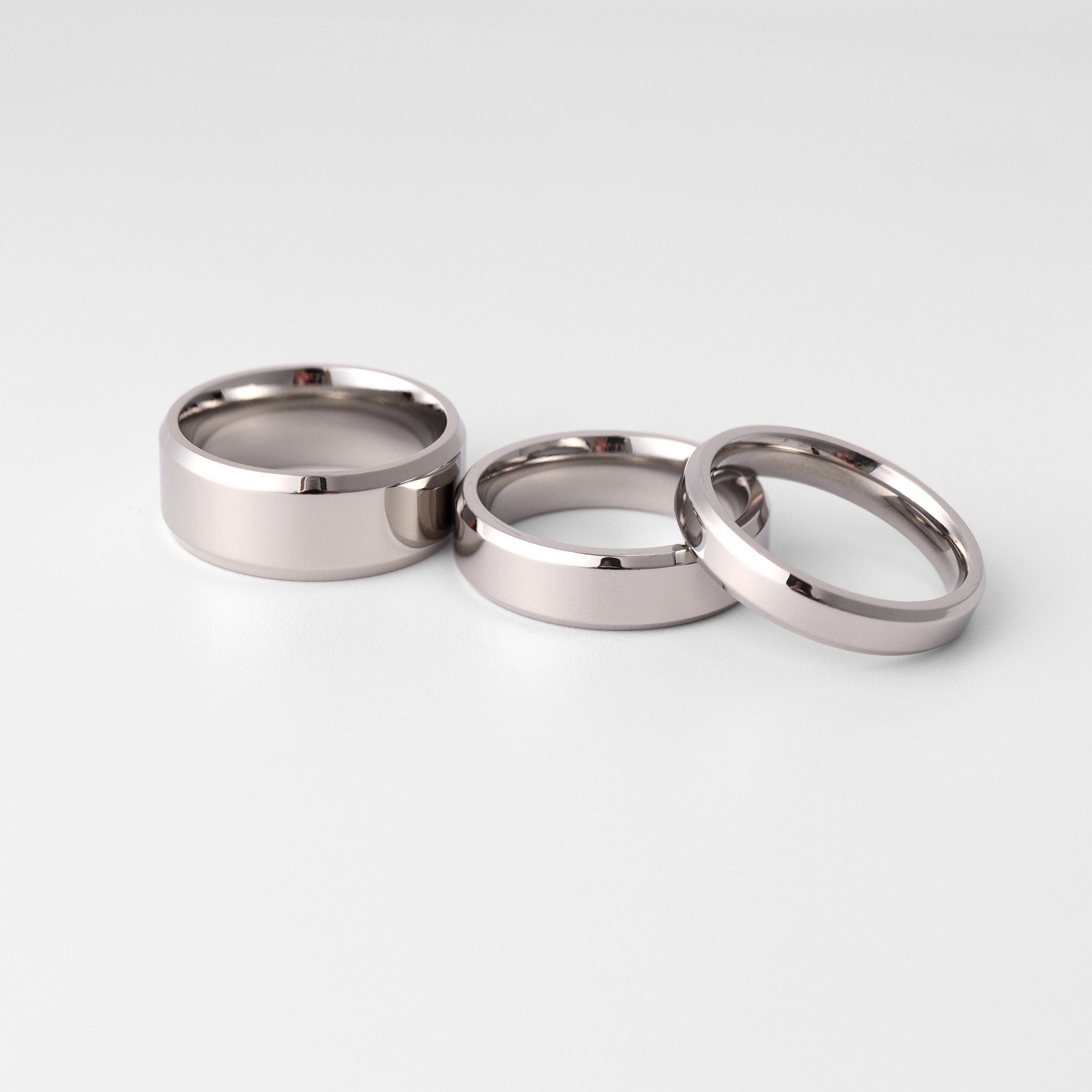 Stainless Steel Polished Beveled Edge Blank Ring / CFR9004、mySite、dreamappss