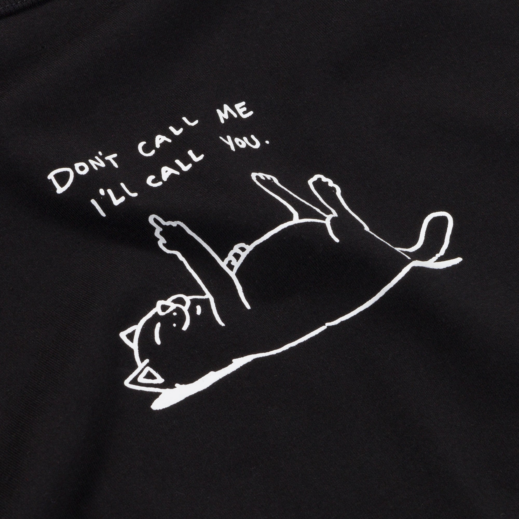  Don't Call Me Cropped Baby Tee (Black)、mySite、merchandisen