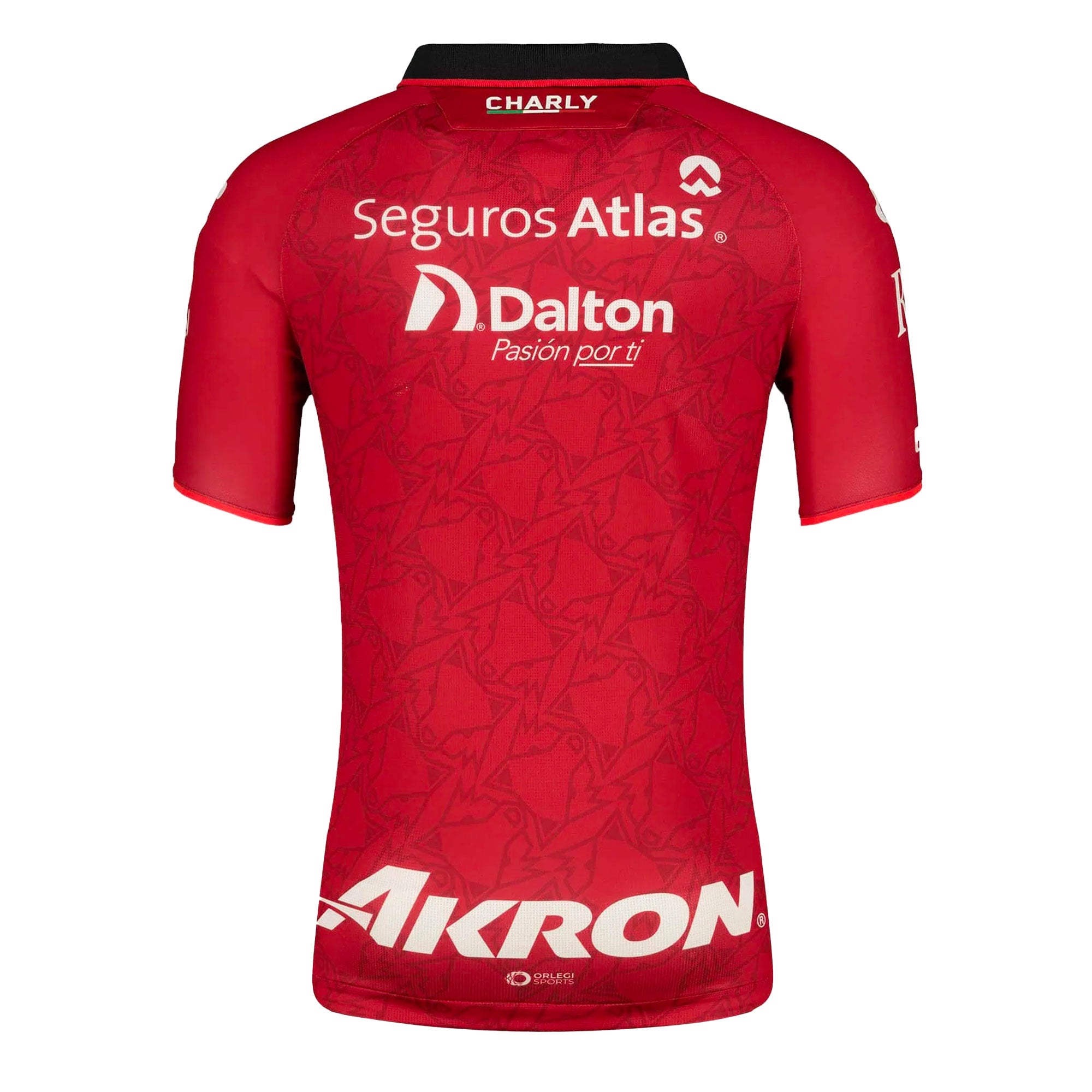 Charly Men's Atlas 2023/24 Authentic Away Jersey Red/Black、mySite、noshort