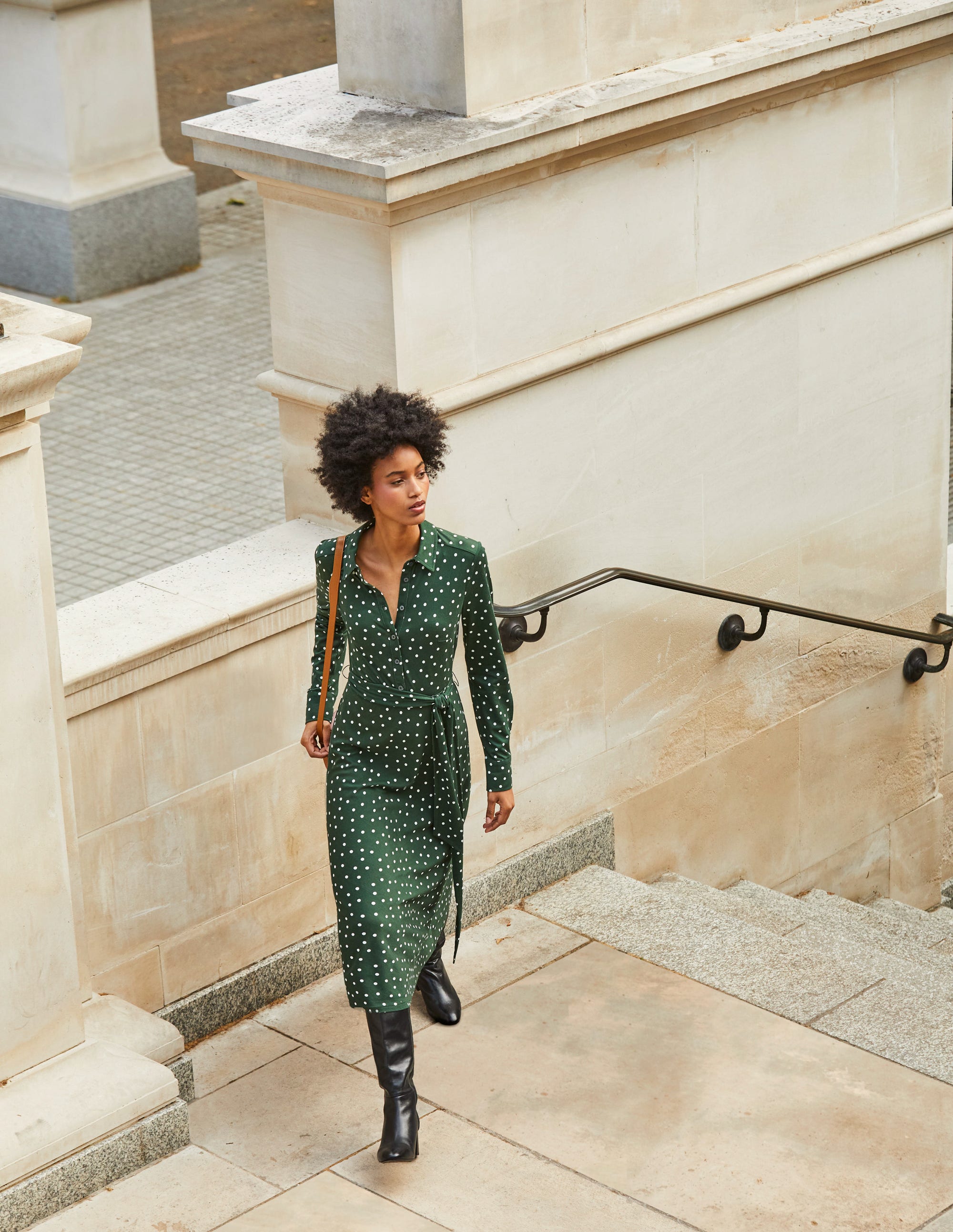  Laura Jersey Midi Shress-Emerald Night, Spaced Dot、mySite、ashleygrahame