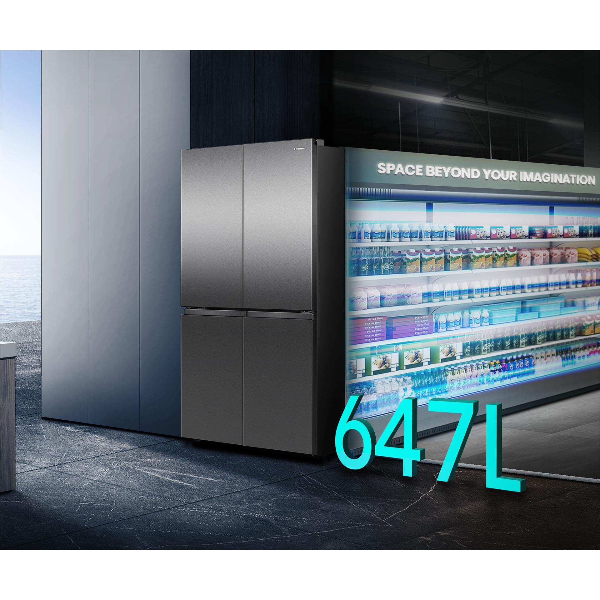 Hisense HRCD640TB 647L French Door Fridge (Dark Stainless Steel)、mySite、camillekostekn